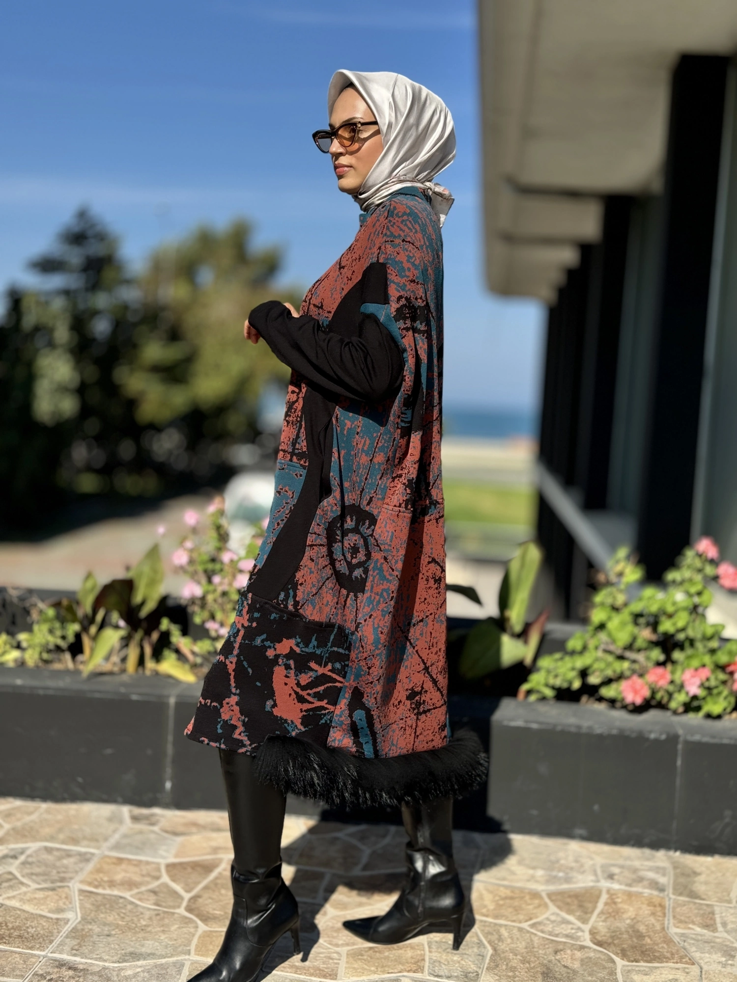 Misswhence Kürklü Triko Kap 36406