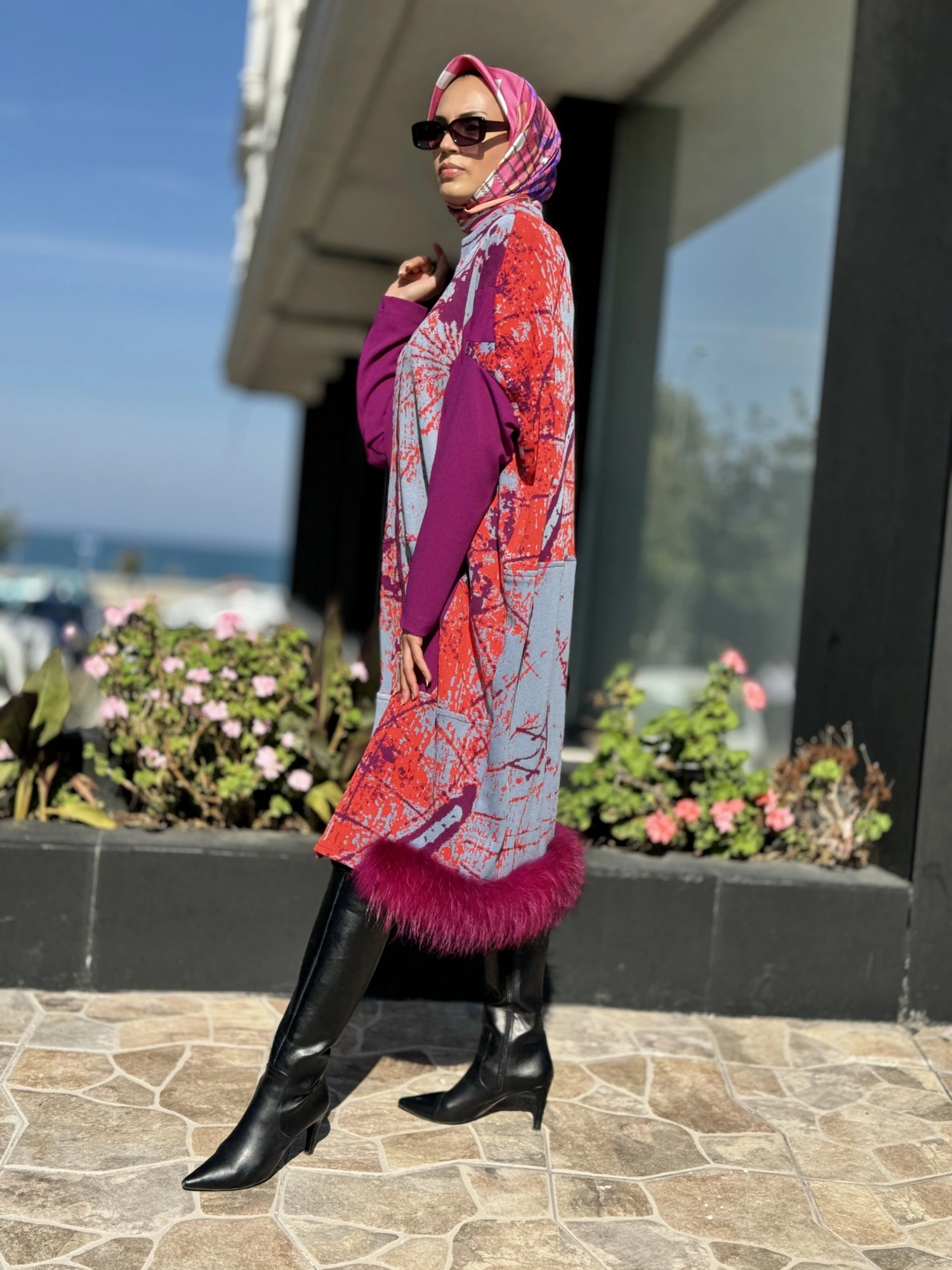 Misswhence Kürklü Triko Kap 36406