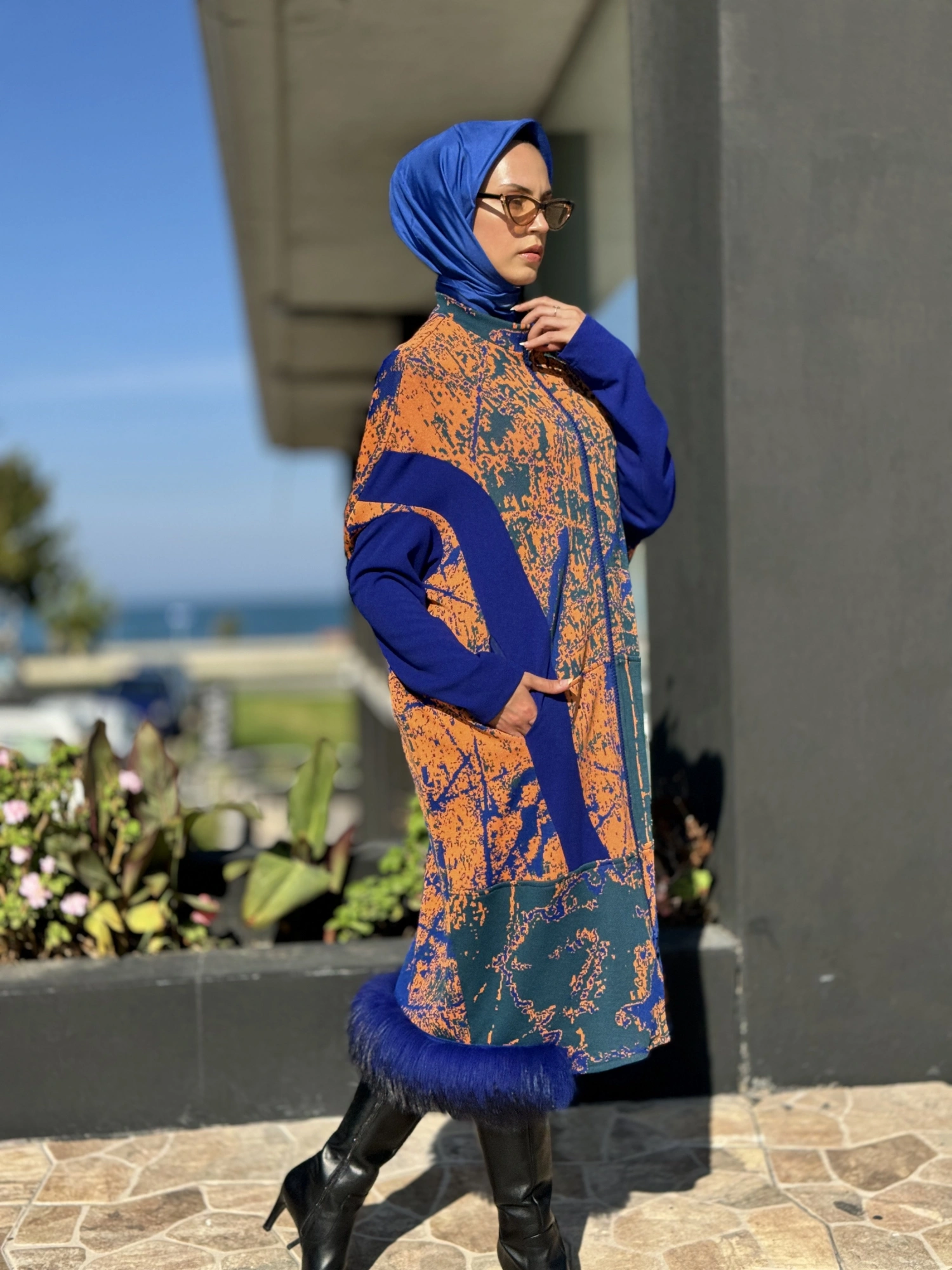 Misswhence Kürklü Triko Kap 36406