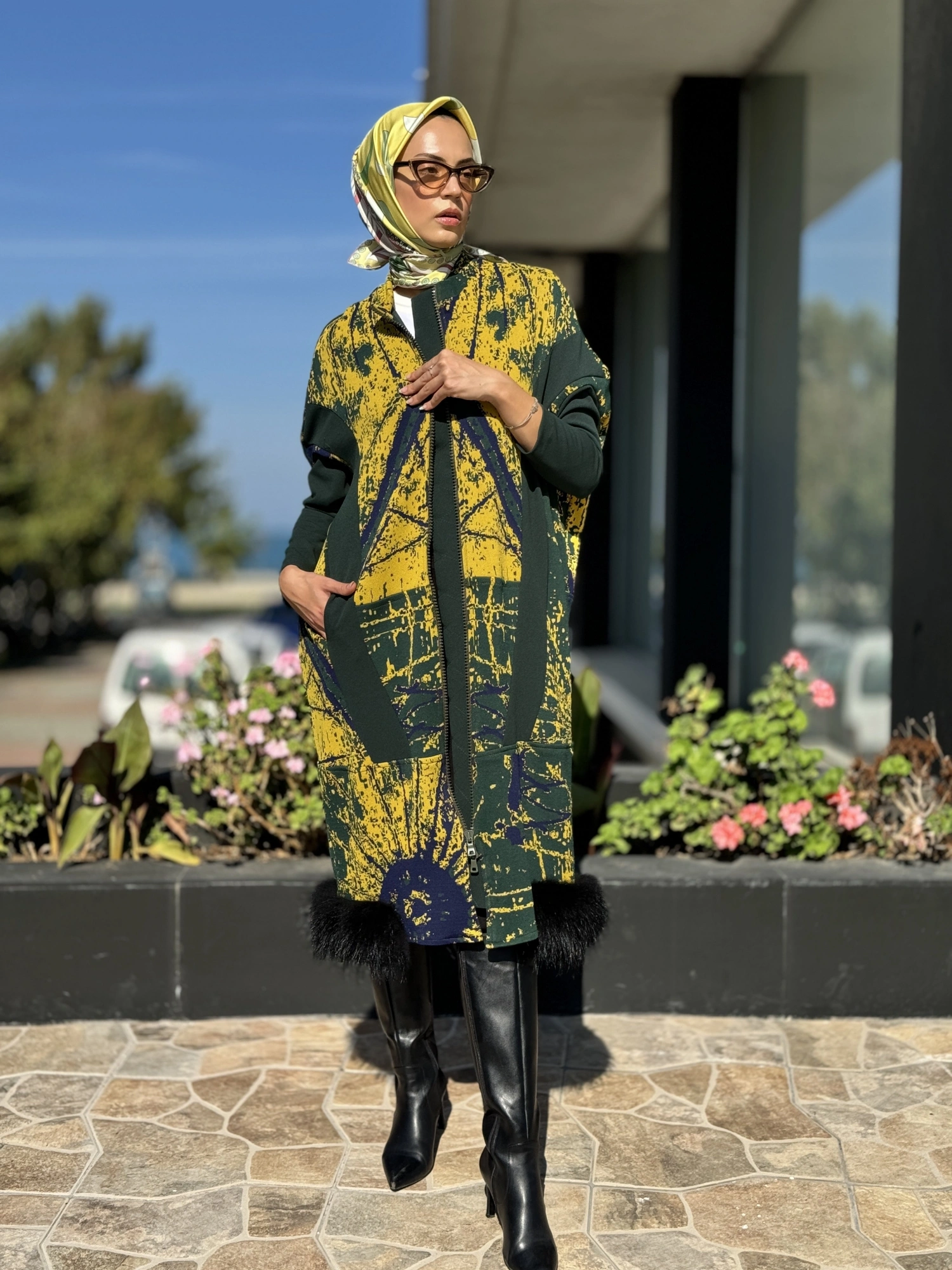 Misswhence Kürklü Triko Kap 36406