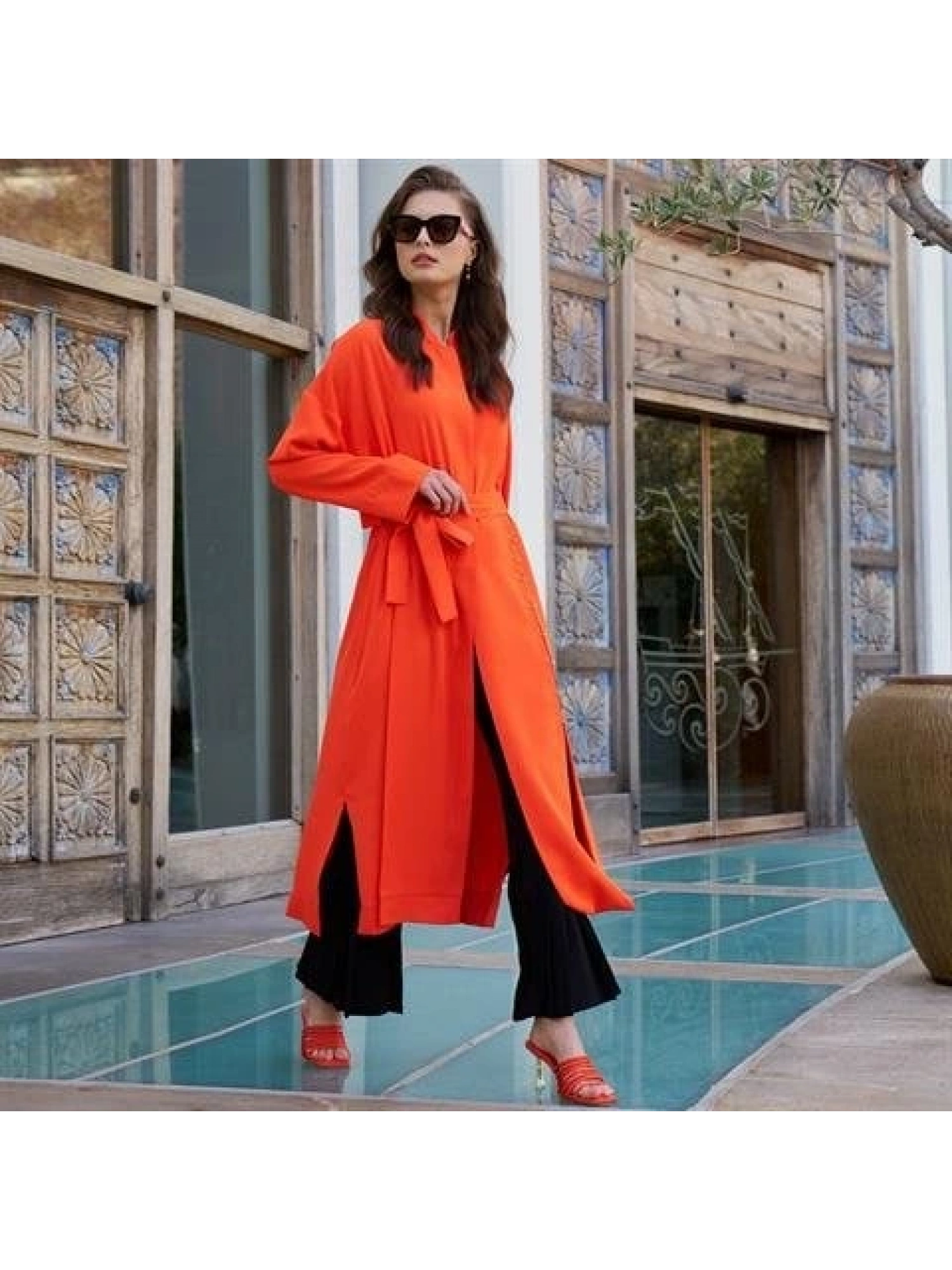 Misswhence Metal Detaylı Pardesü 33504