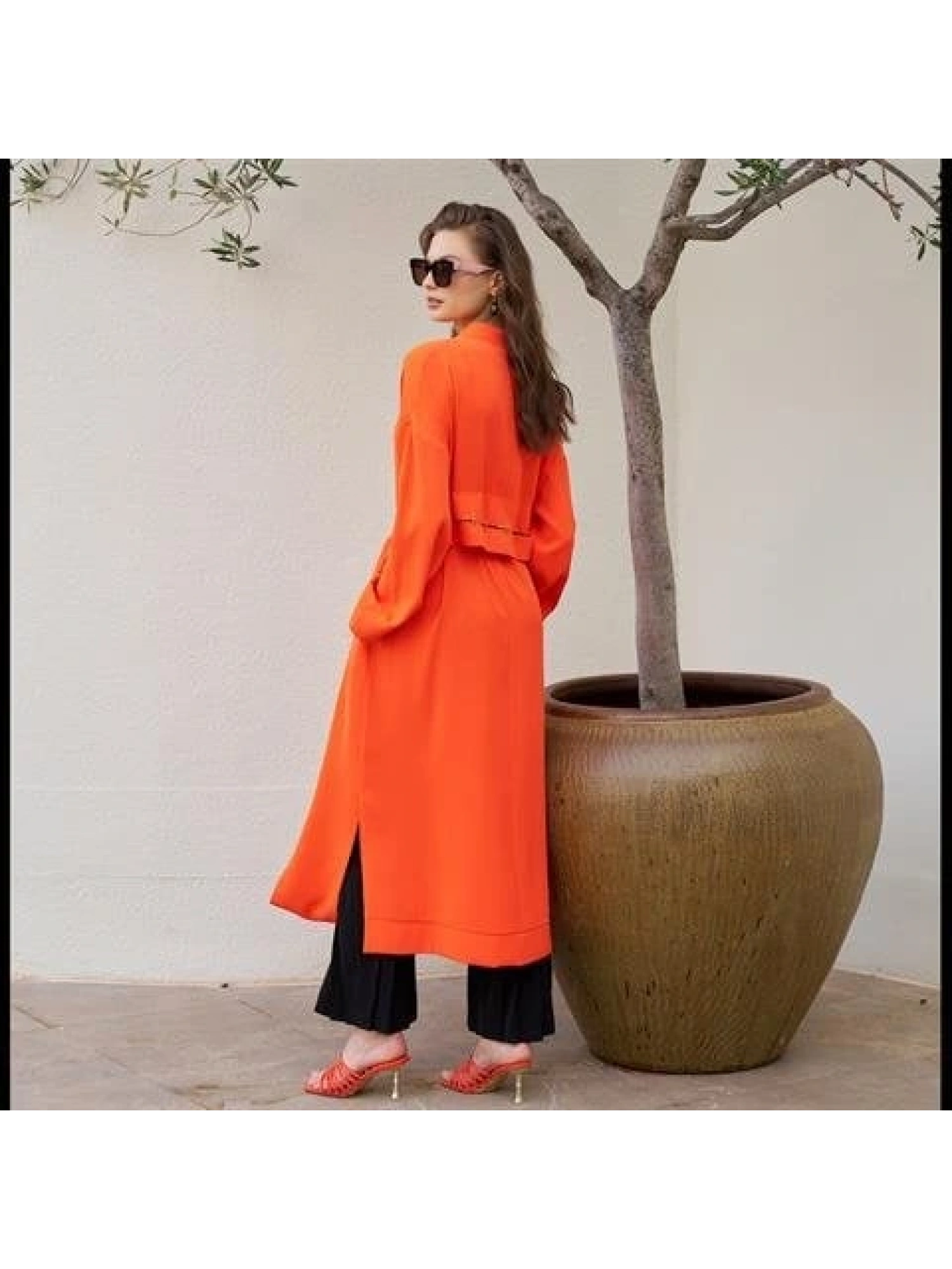 Misswhence Metal Detaylı Pardesü 33504