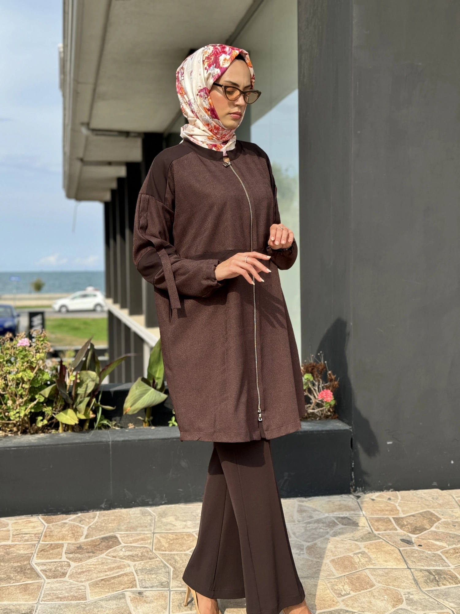 Misswhence Mevsimlik Fermuarlı Gömlek Ceket 36407