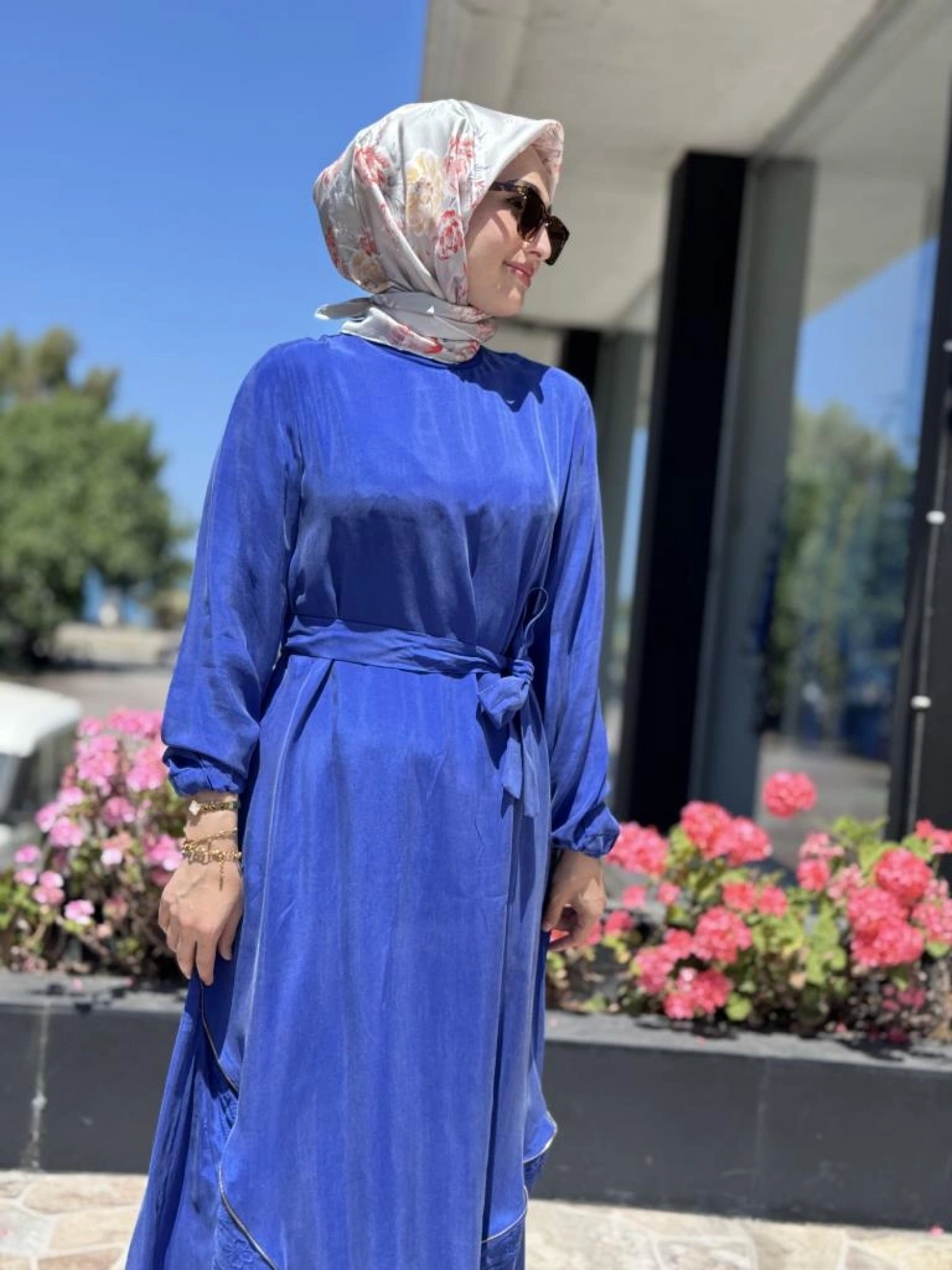 Misswhence Nakış ve Fermuar Detaylı Cupra İpek Elbise 37800