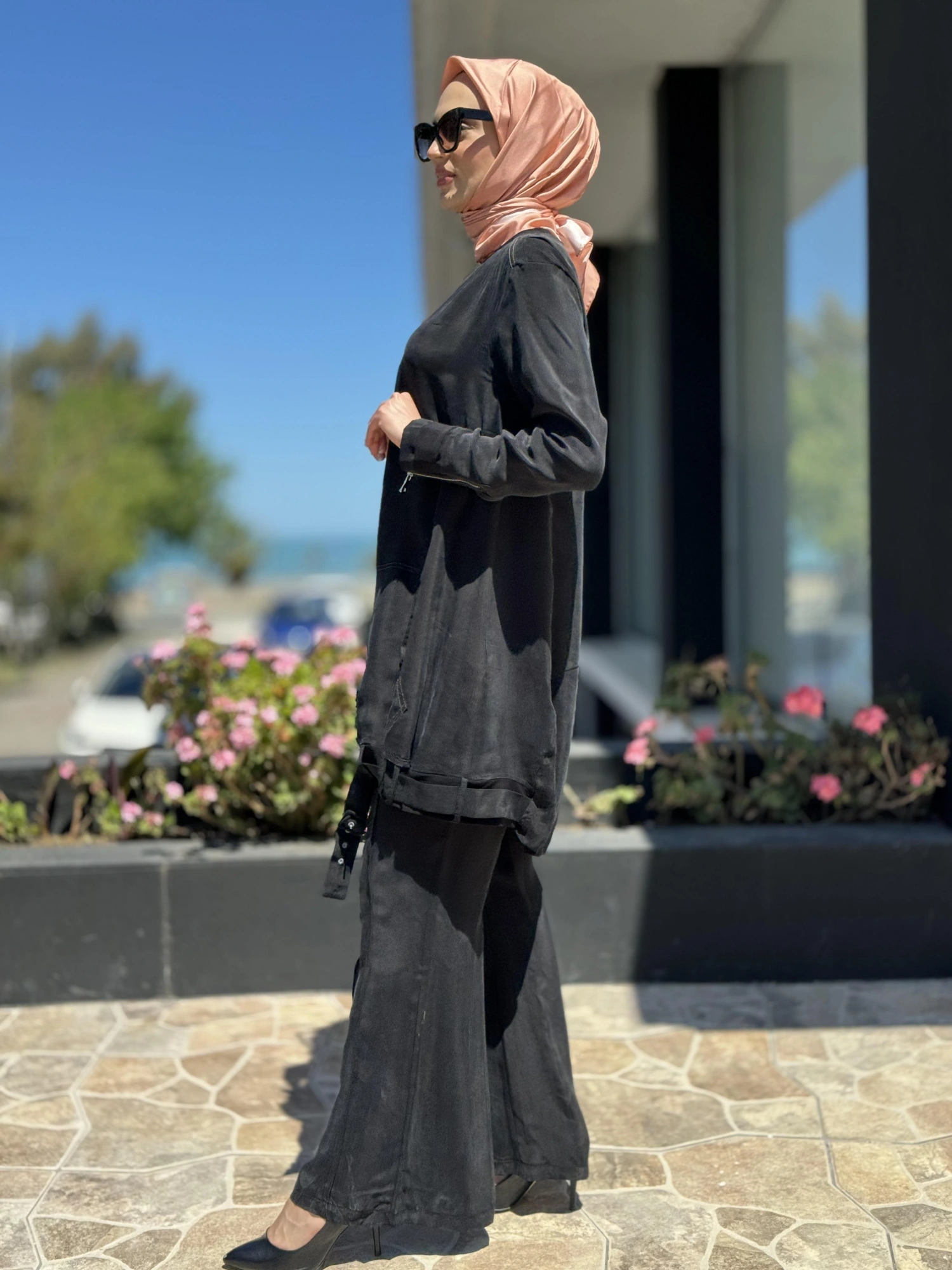 Misswhence Önü Dikiş Detaylı İspanyol Cupra İpek Pantolon 35122