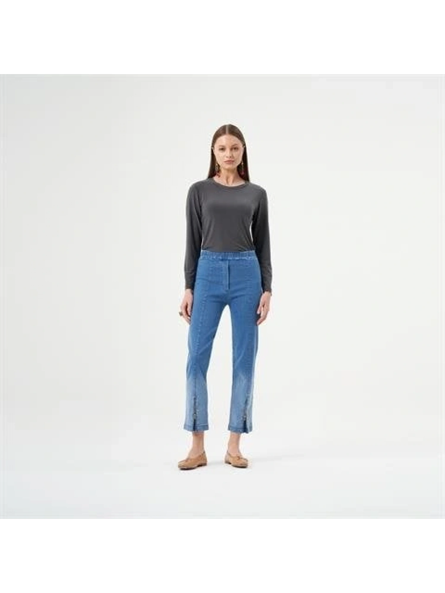 MİSSWHENCE PAÇASI ÖNDEN FERMUARLI KOT PANTOLON 33102