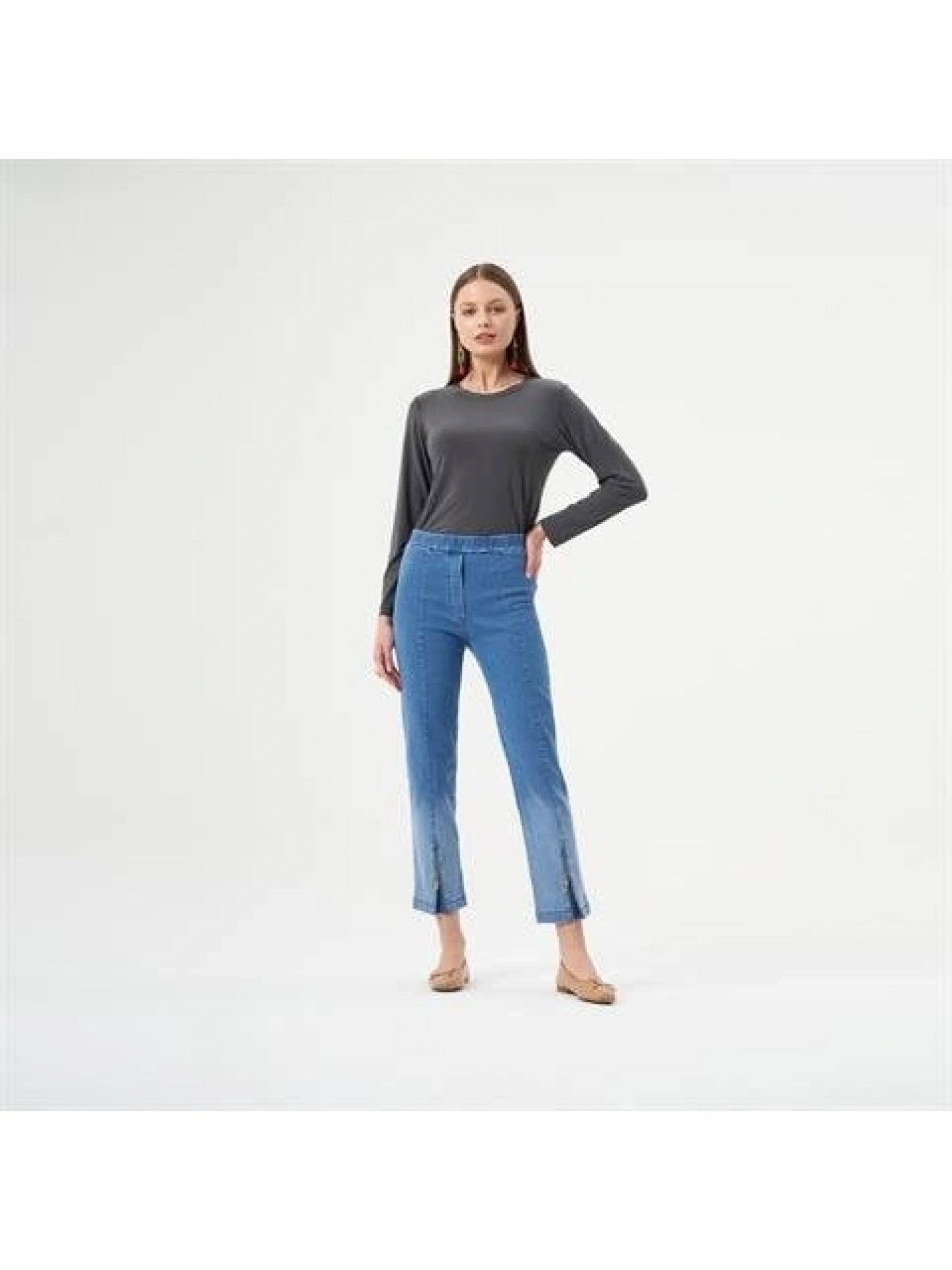 MİSSWHENCE PAÇASI ÖNDEN FERMUARLI KOT PANTOLON 33102