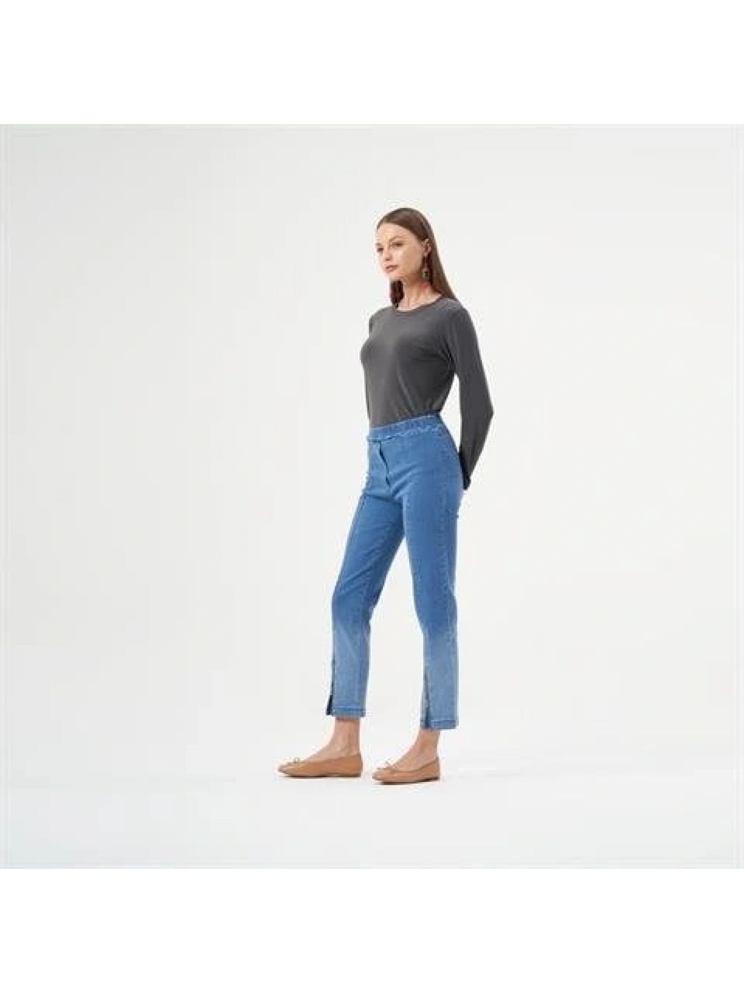 MİSSWHENCE PAÇASI ÖNDEN FERMUARLI KOT PANTOLON 33102