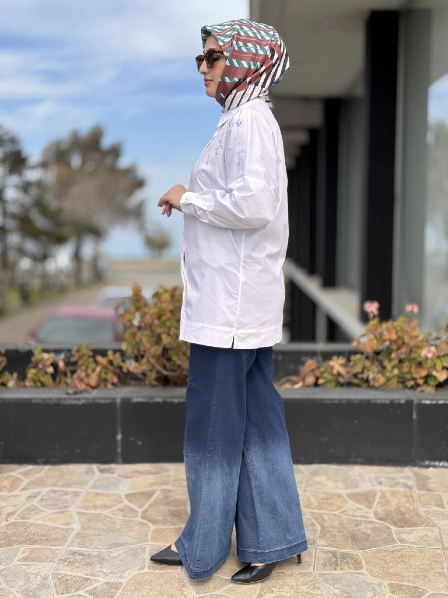 Misswhence Renk Geçişli Likralı Tensel Kot Pantolon 37100