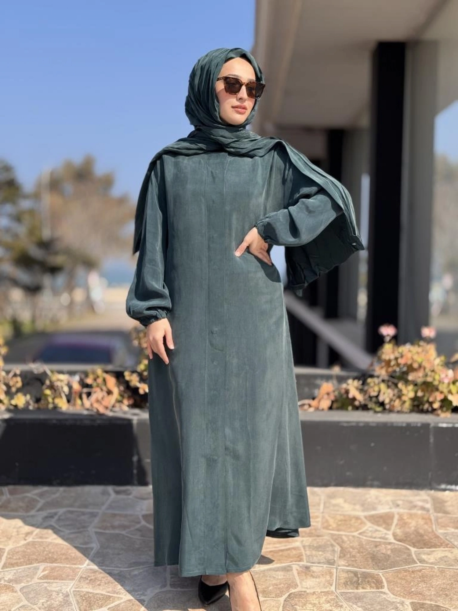 Misswhence Şal Detaylı Kapama Çıtçıtlı Cupra İpek Pardesü 37514