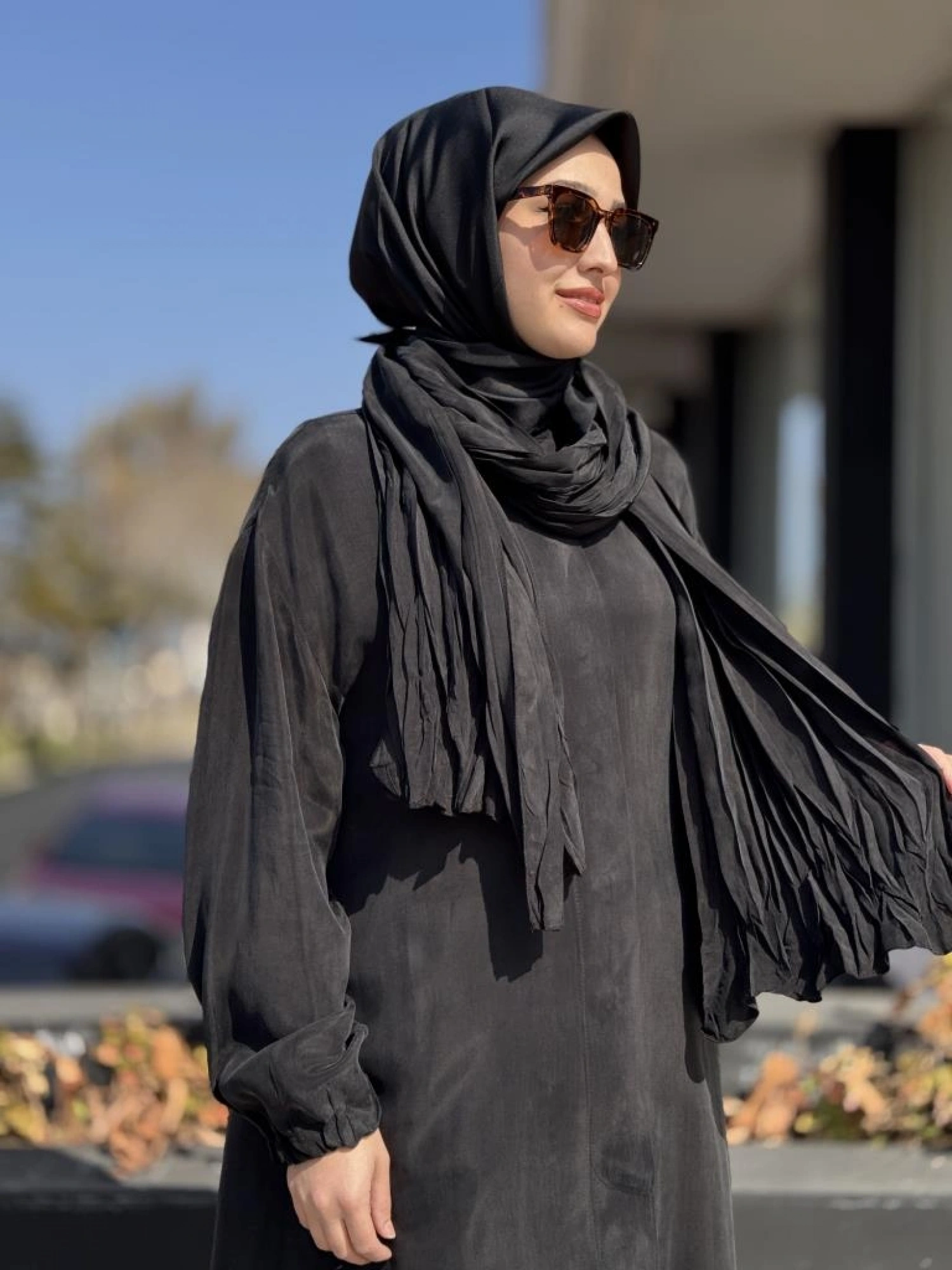 Misswhence Şal Detaylı Kapama Çıtçıtlı Cupra İpek Pardesü 37514