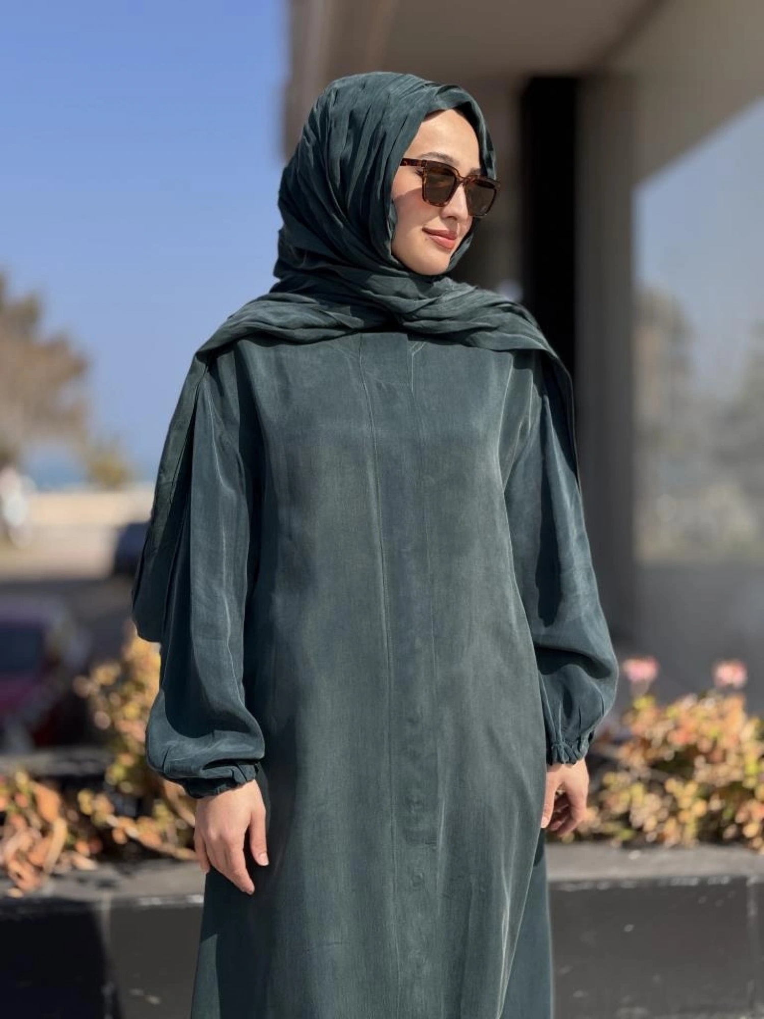 Misswhence Şal Detaylı Kapama Çıtçıtlı Cupra İpek Pardesü 37514