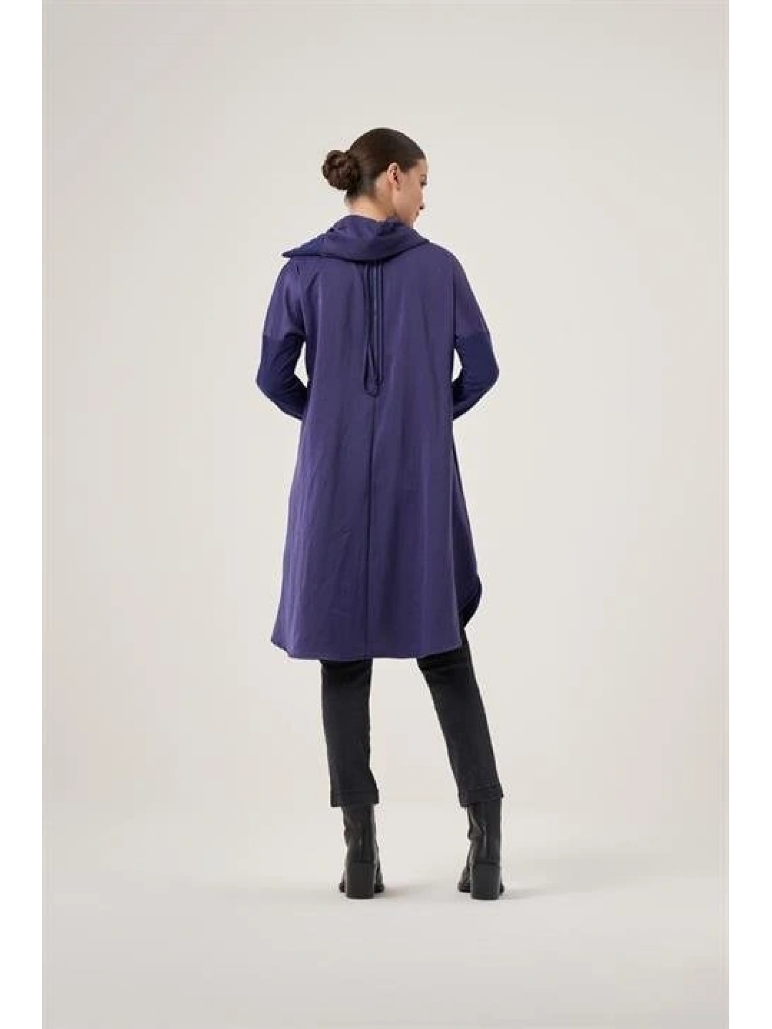 Misswhence Sırtı Fermuarlı Şal Yaka Viscon Tunik 34030