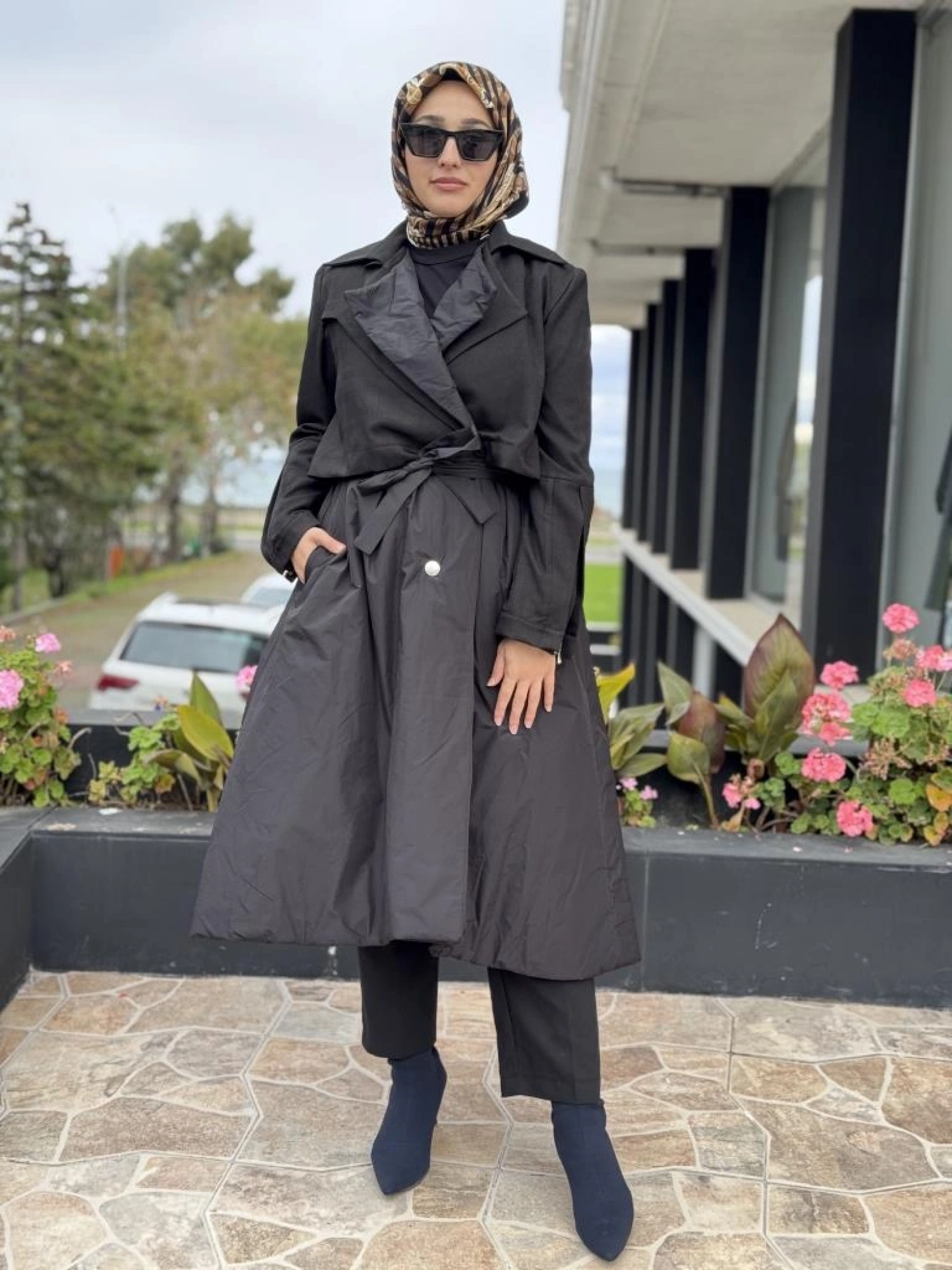 Misswhence Teknik Kumaşlı Detaylı Çırçıtlı Kap 38403