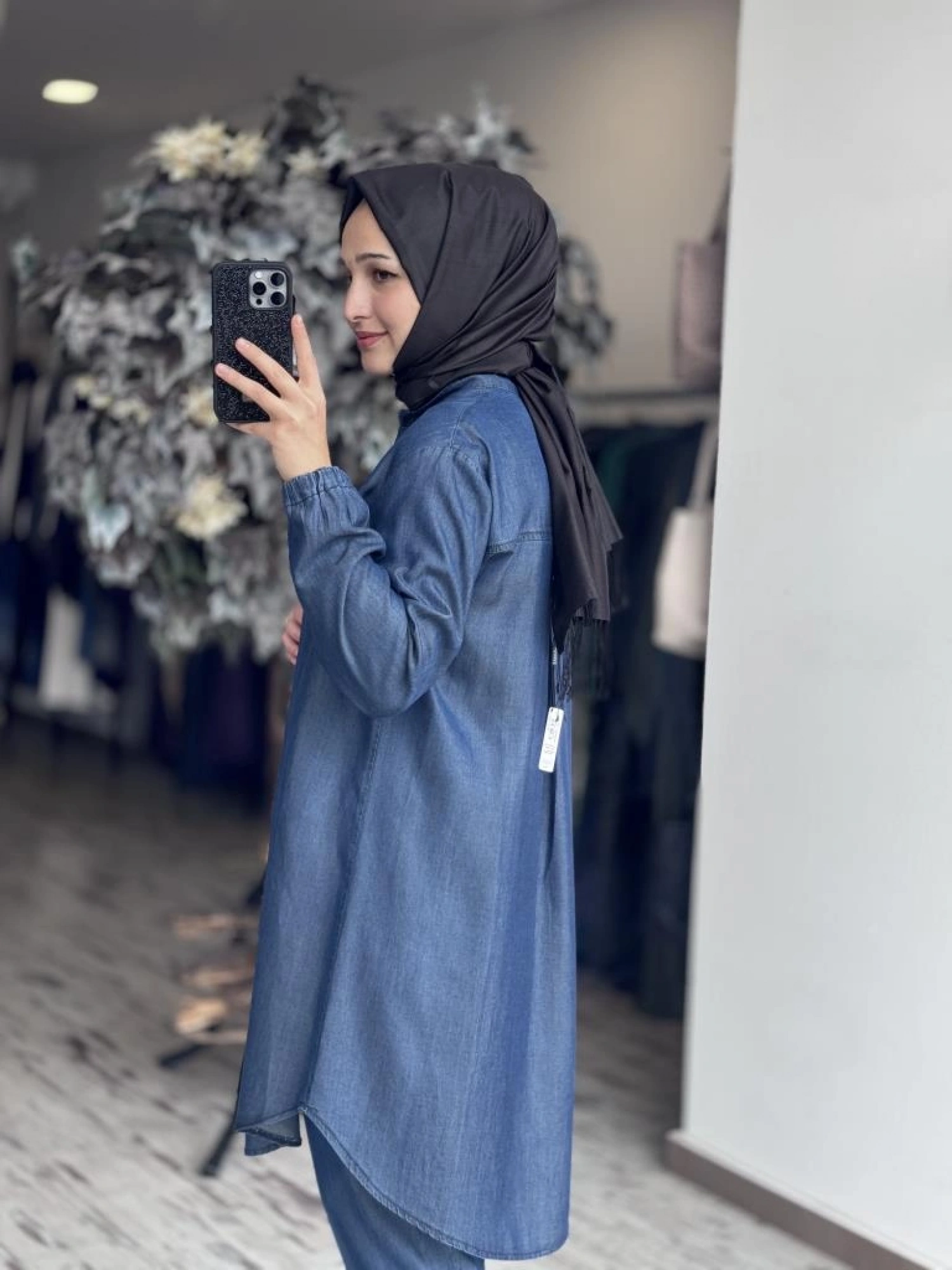 Misswhence Tencel Kot Gömlek Pantolon Takım 37307