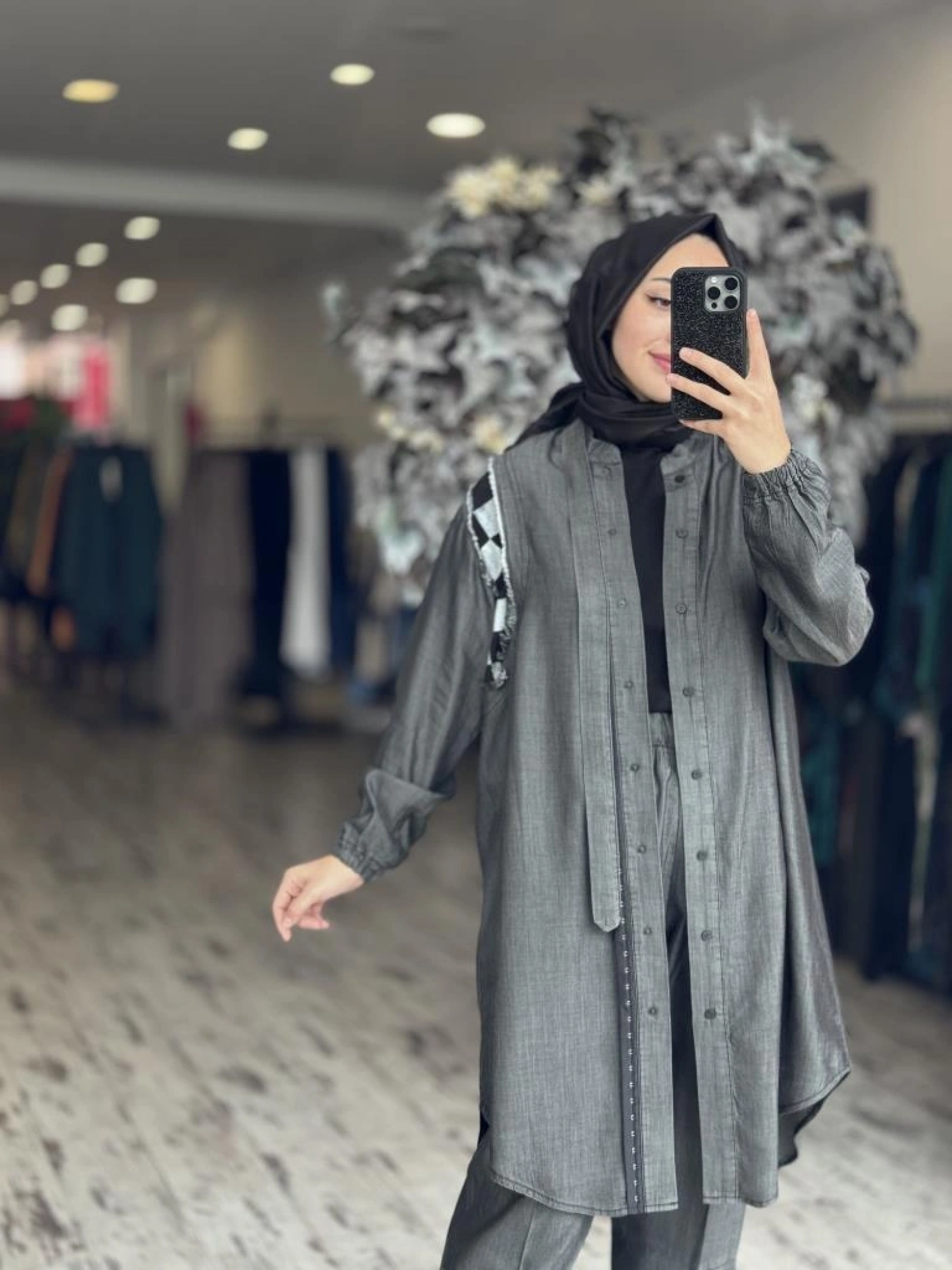 Misswhence Tencel Kot Gömlek Pantolon Takım 37307