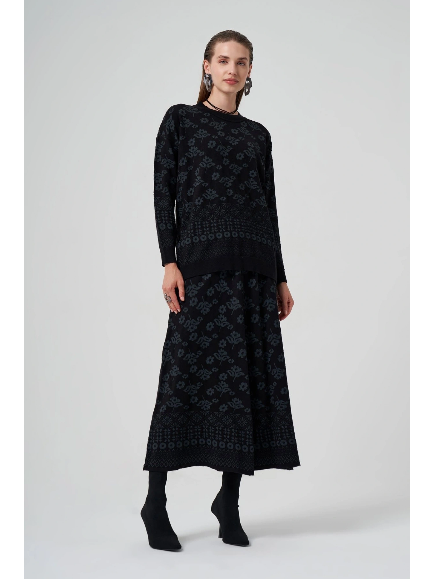 Misswhence Triko Etek Bluz Takım MİSS252