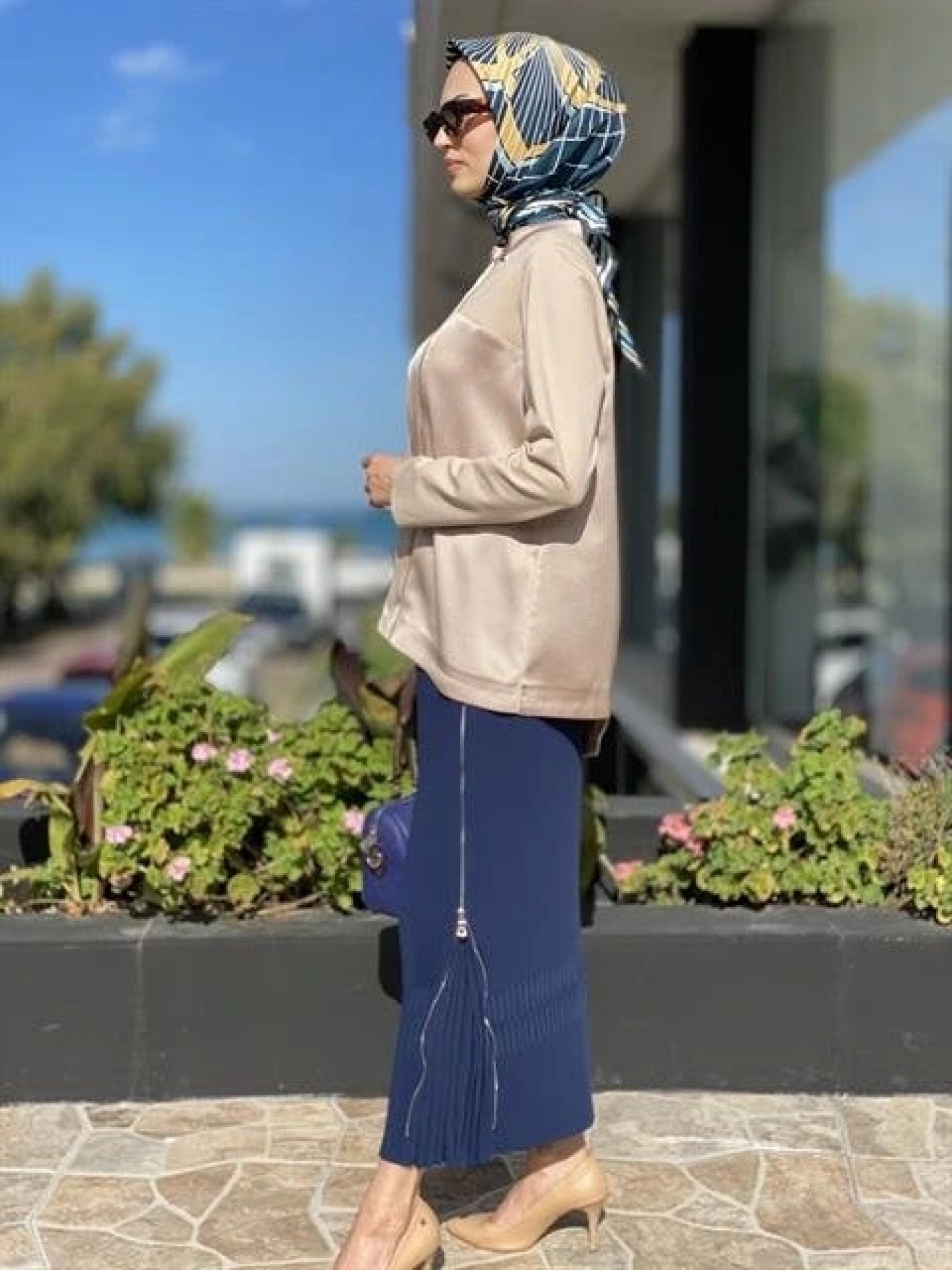 Misswhence Yandan Fermuarlı Pliseli Etek ( KİREMİT-YEŞİL VE ZÜMRÜT İÇİN GEÇERLİ)34903