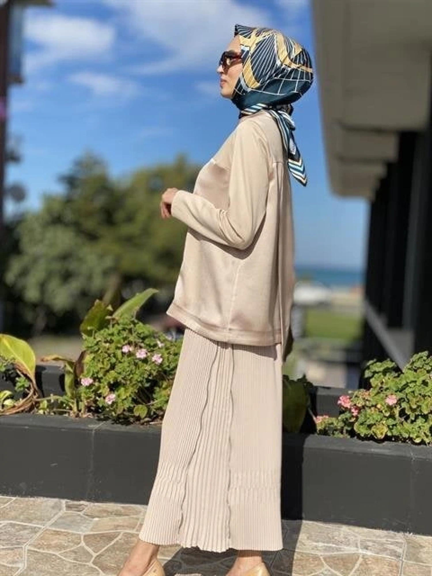 Misswhence Yandan Fermuarlı Pliseli Etek ( KİREMİT-YEŞİL VE ZÜMRÜT İÇİN GEÇERLİ)34903