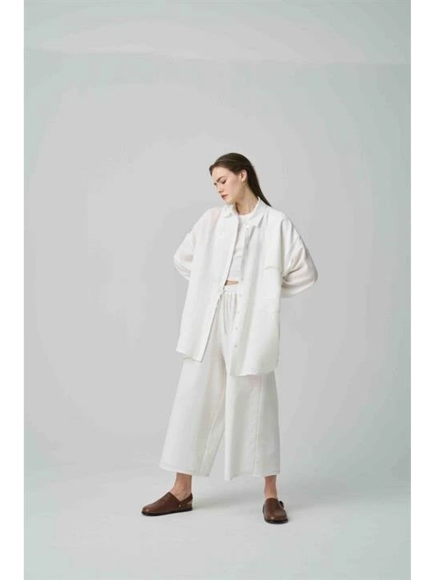 QOOQ Keten Balon Pantolon 23SS357