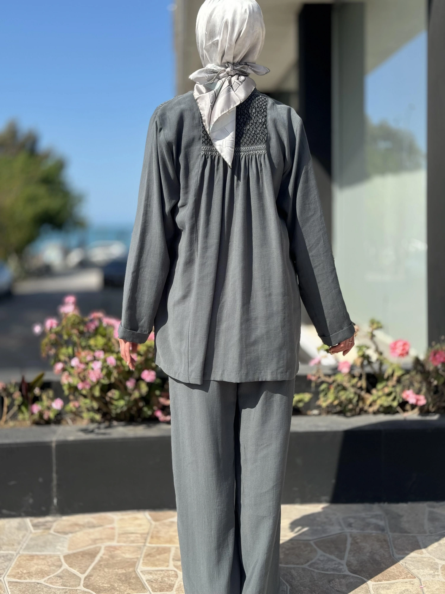 QOOQ Kroşeta Keten Ceket / Kimono 24SS604