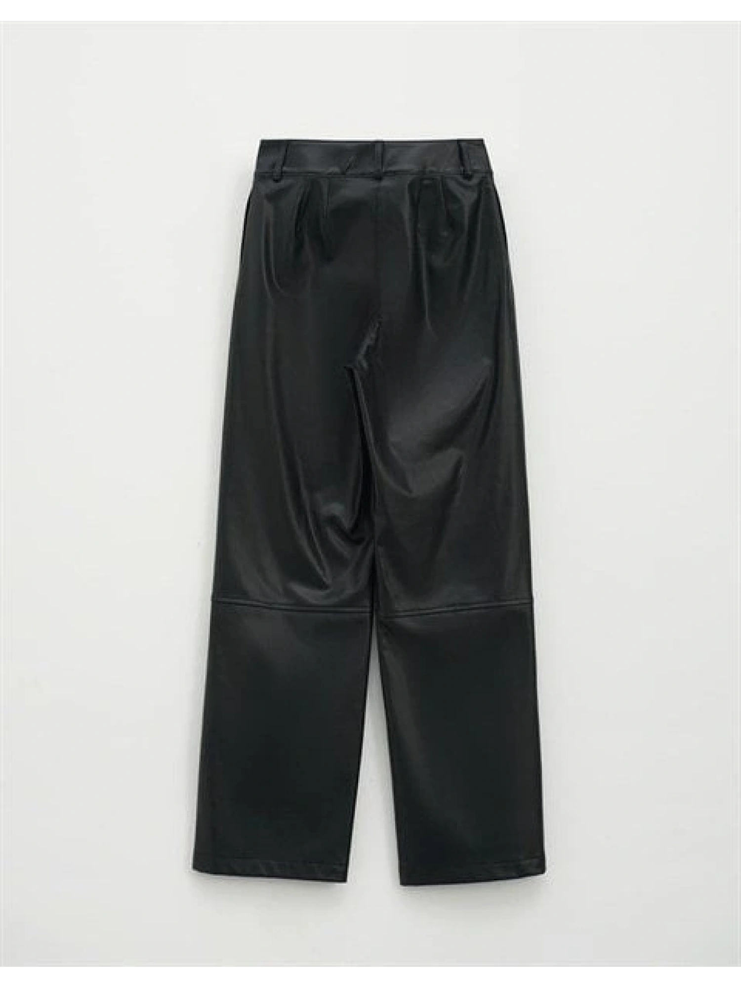 Qooq Parçalı Deri Pantolon 23FW325