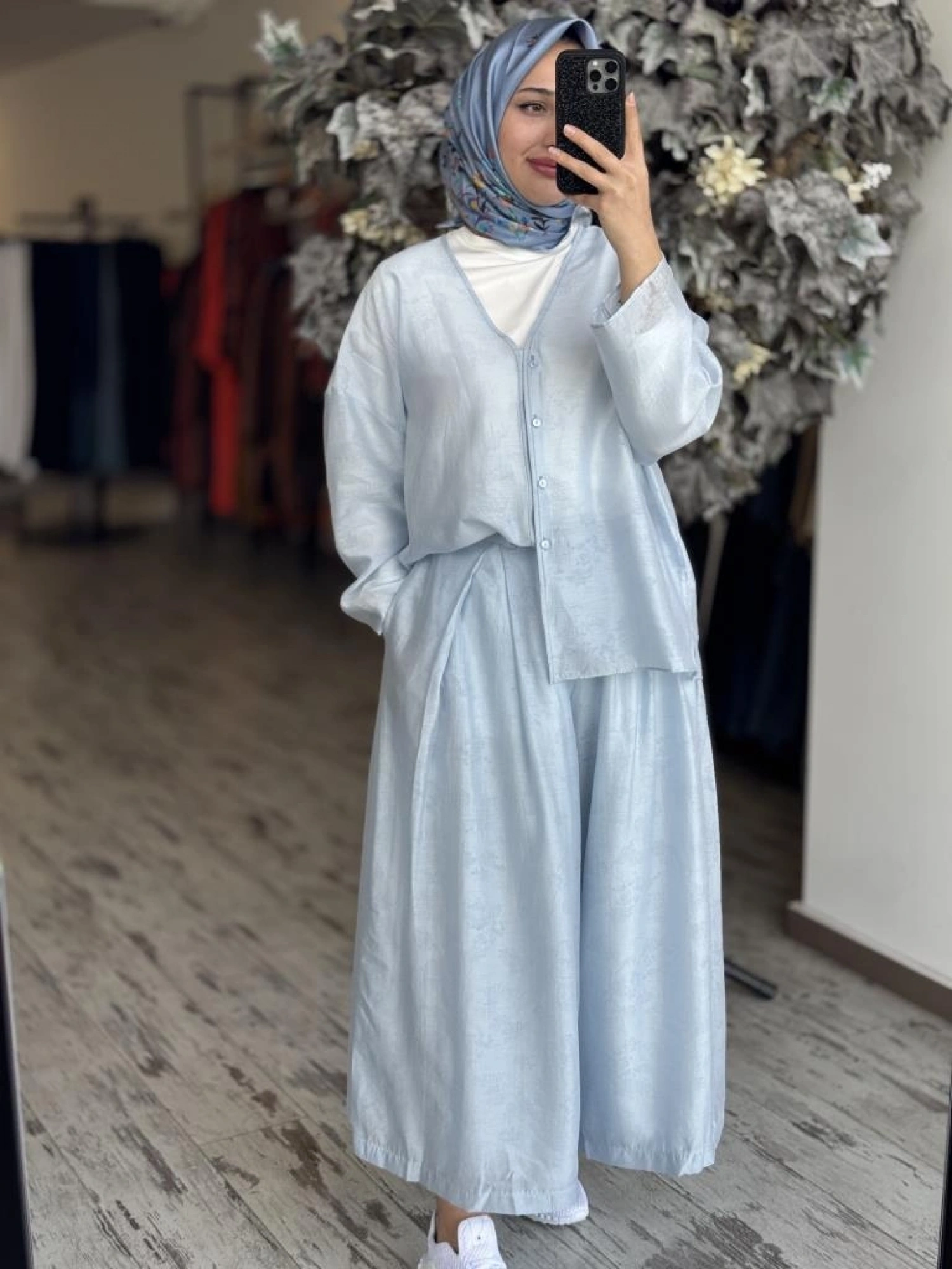 QooQ Store Azur Kimono Pantolon Takım 25SS626