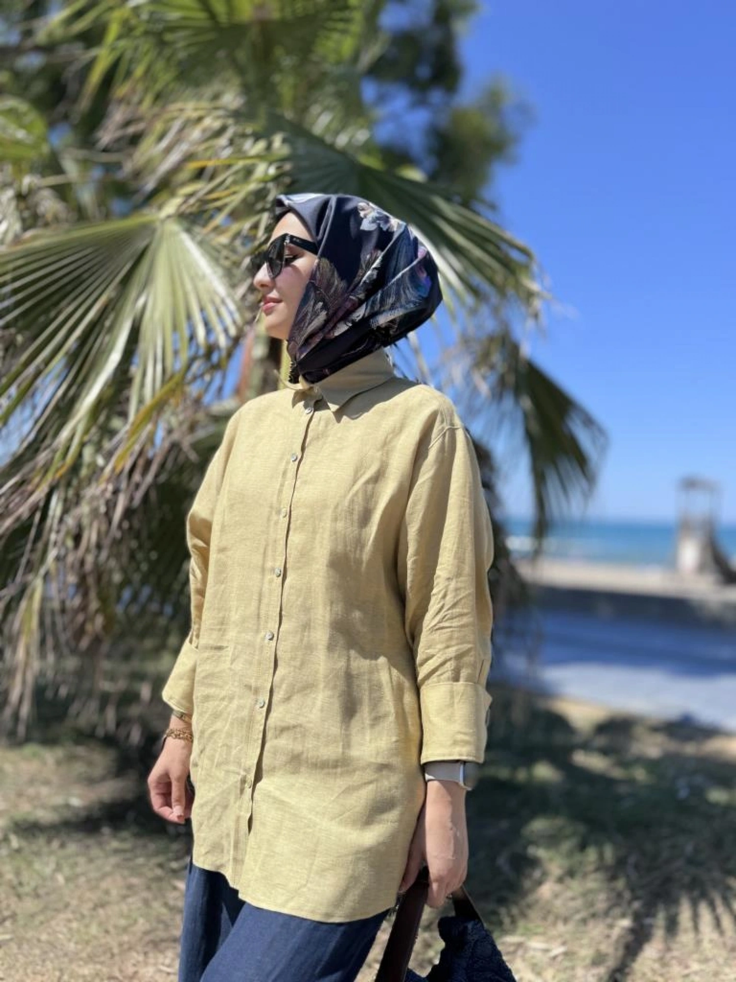 QooQ Store Lin Keten Gömlek 25SS212