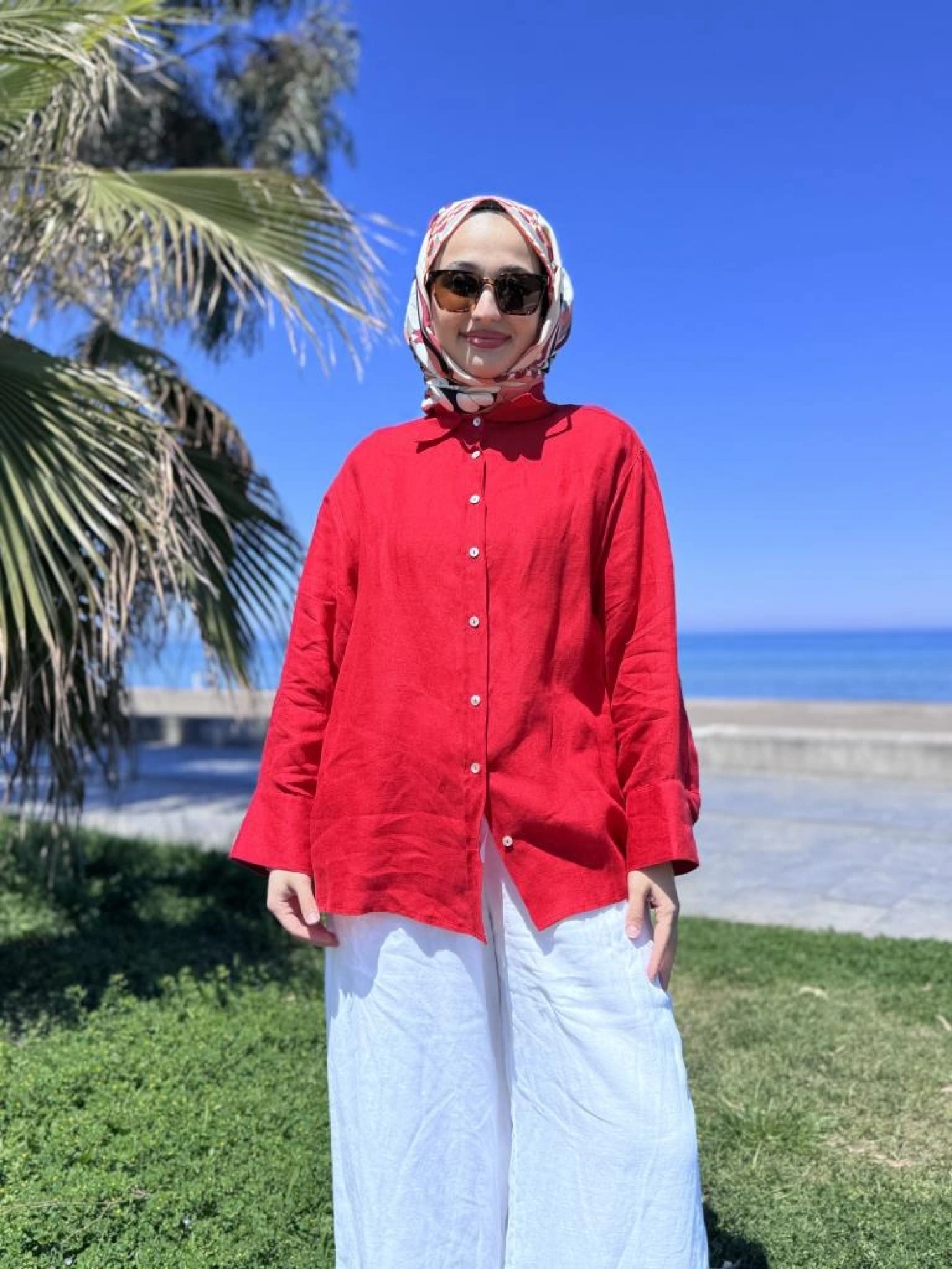 QooQ Store Lin Keten Gömlek 25SS212