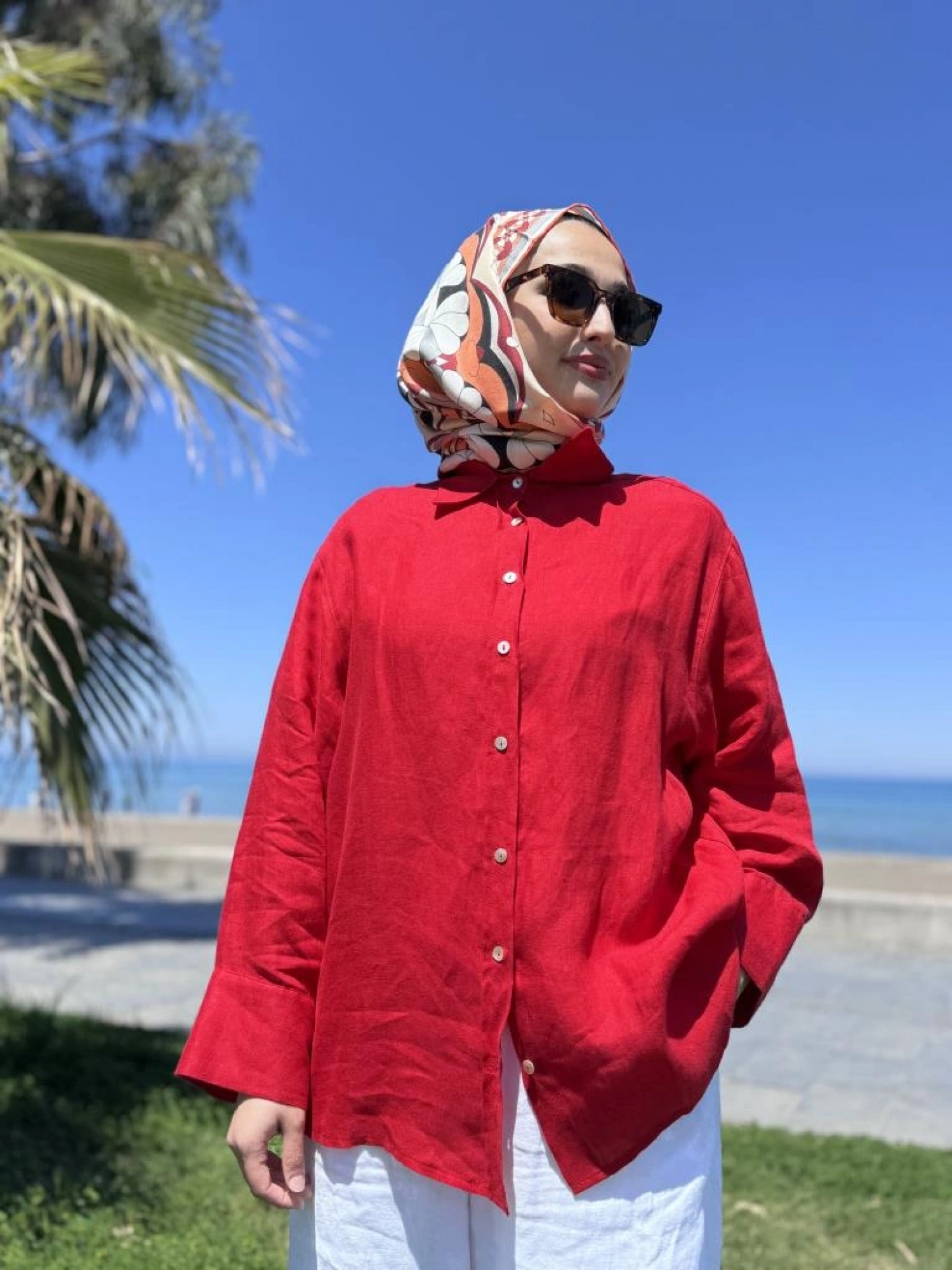 QooQ Store Lin Keten Gömlek 25SS212