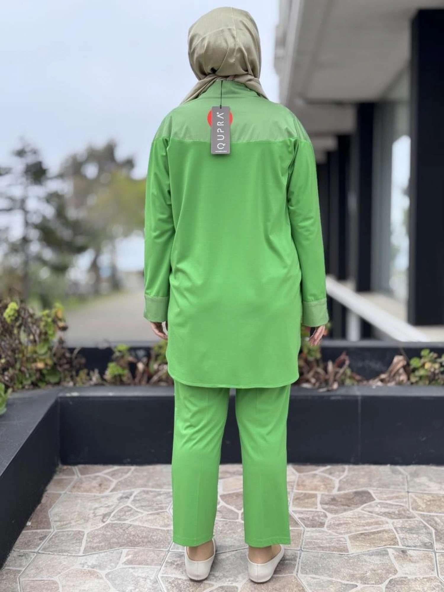 Qupra Çıtçıtlı Modal Poplin Tunik Pantolon Takım WAB82011