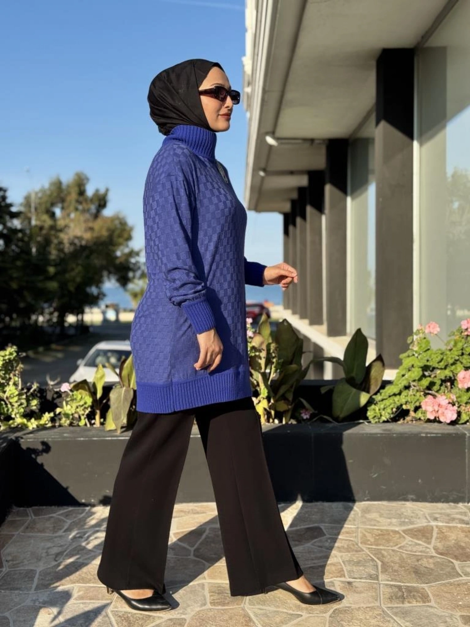 Qupra Damalı Lotte Triko Tunik QAZ74029