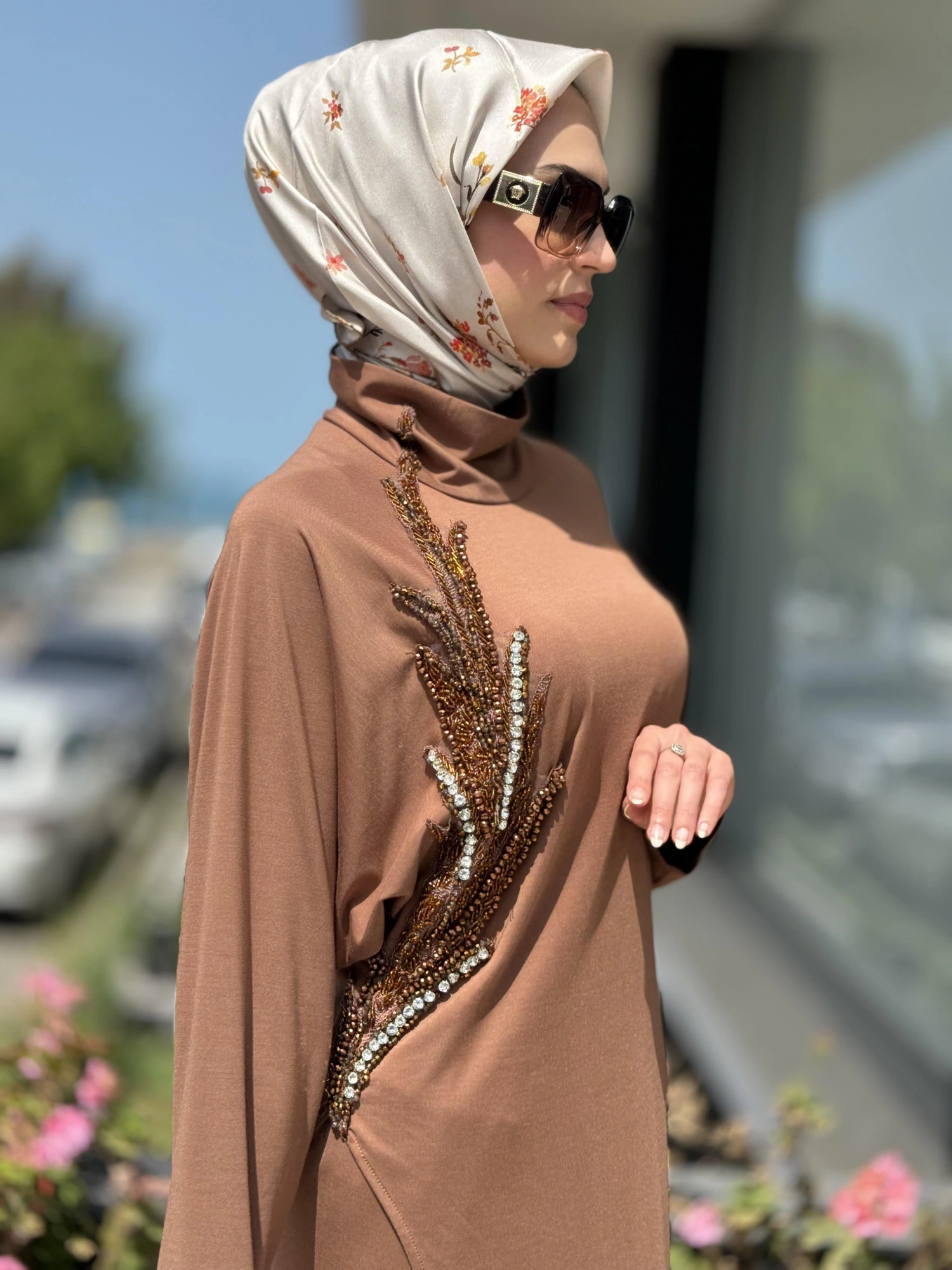 Qupra Göğüsü Taşlı Maxi Tunik Pantolon QAY62117