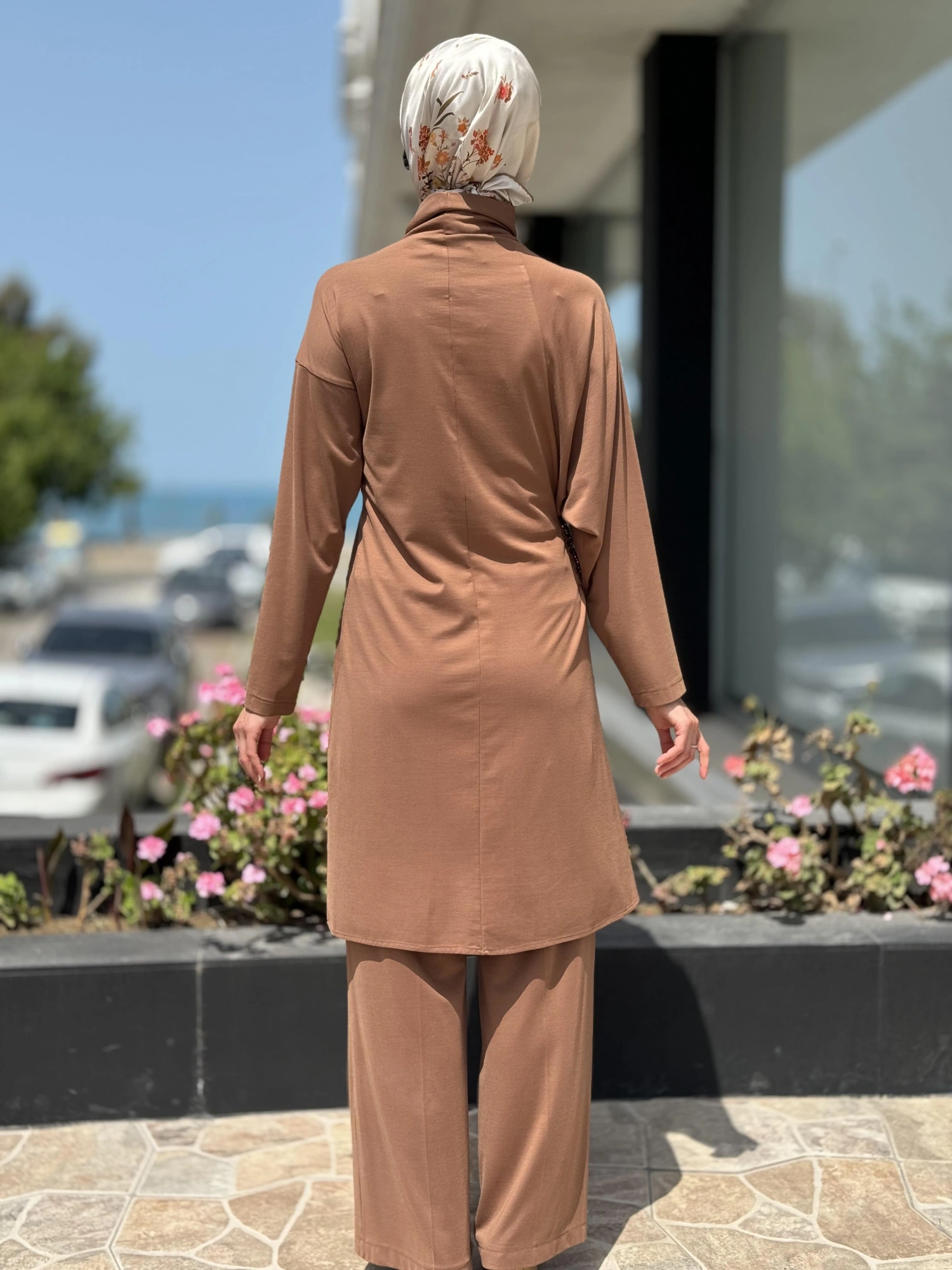 Qupra Göğüsü Taşlı Maxi Tunik Pantolon QAY62117