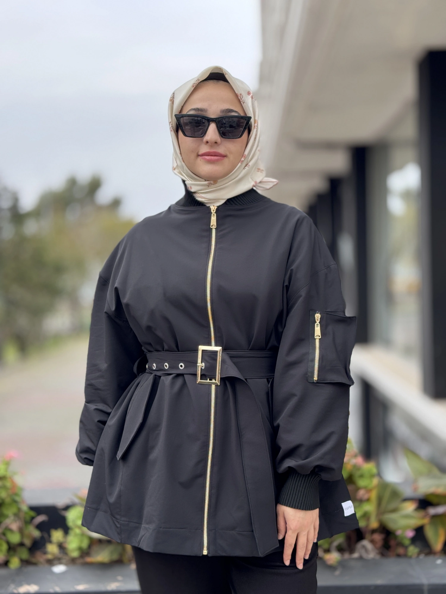 Qupra Kemer ve Cep Detaylı Ribanalı Mont WAC91021