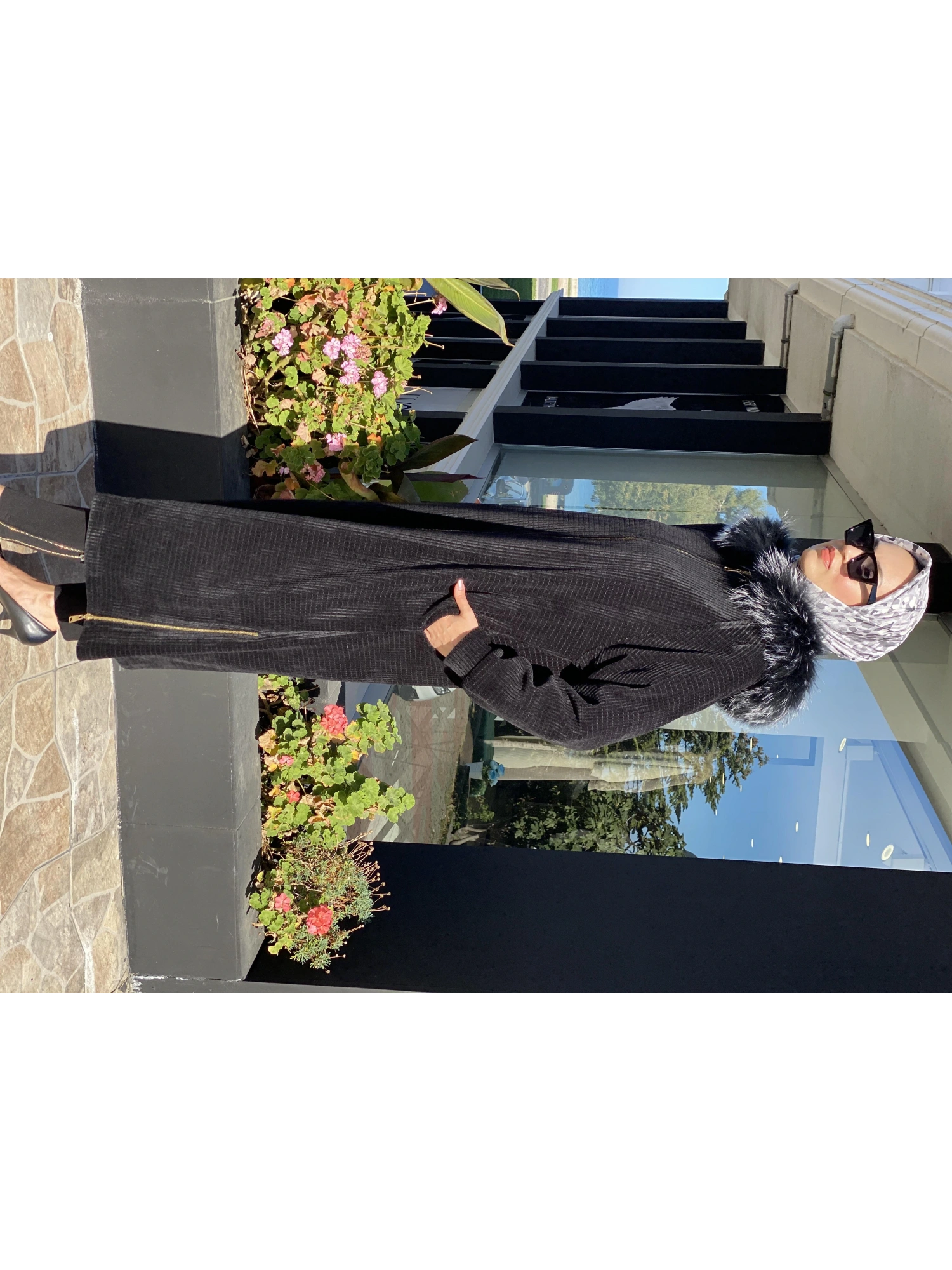 Qupra Kürk Detaylı Fermuarlı Kap QAV51038