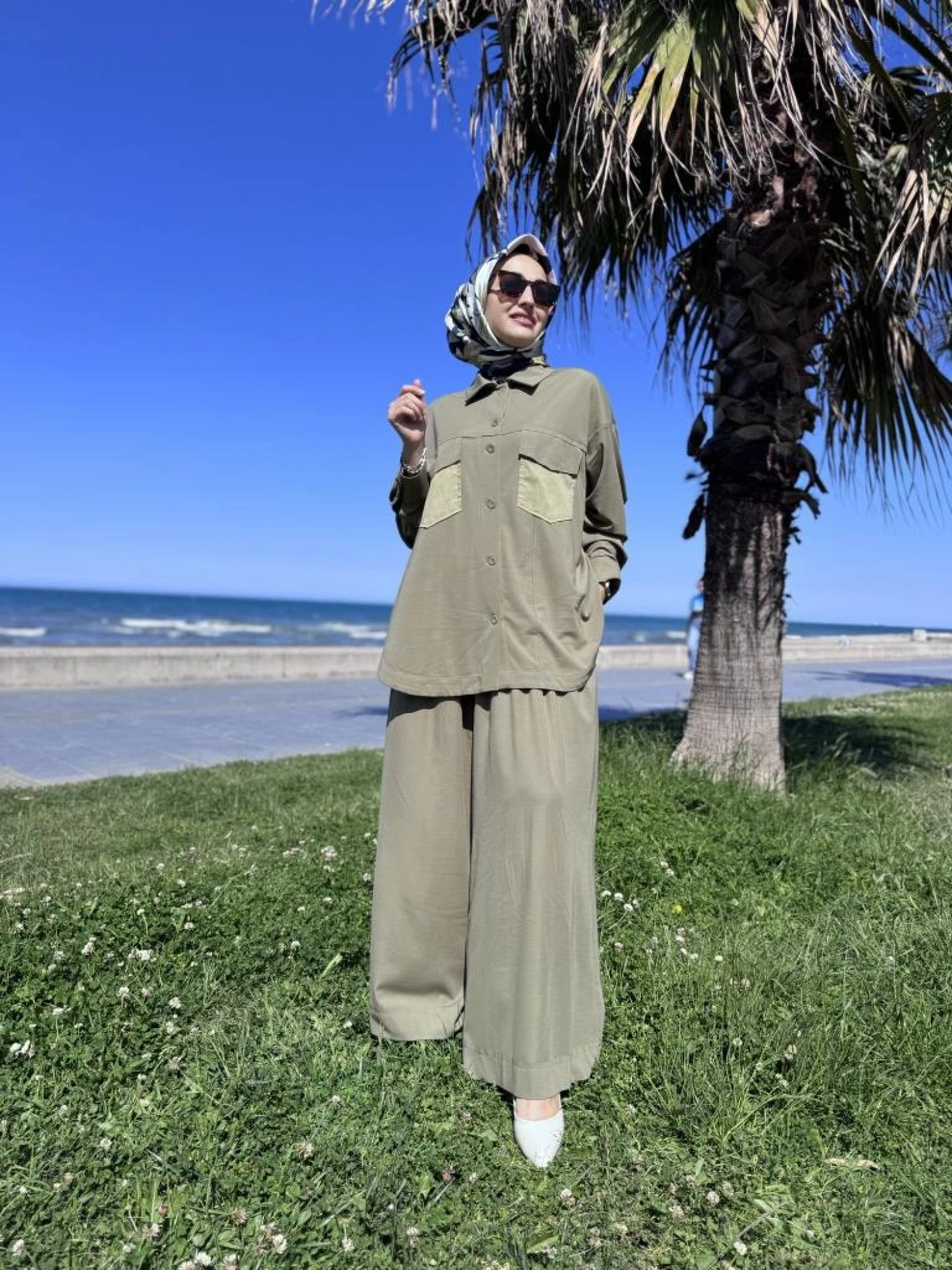 Qupra Viscon Gömlek Pantolon Takım WAB82050