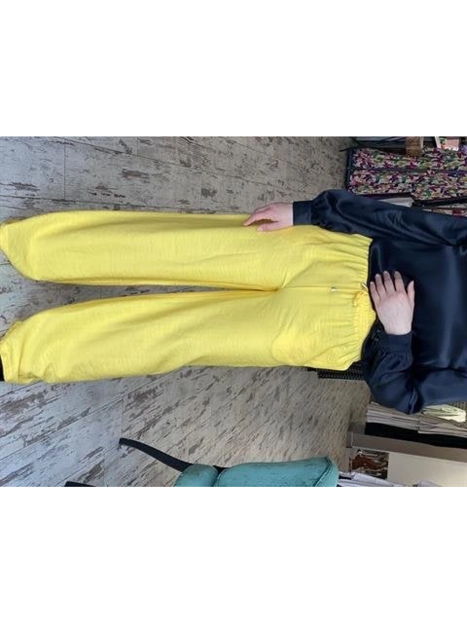 SAİSEİ Beli Lastikli Viscon Cepli Palazzo Pantolon