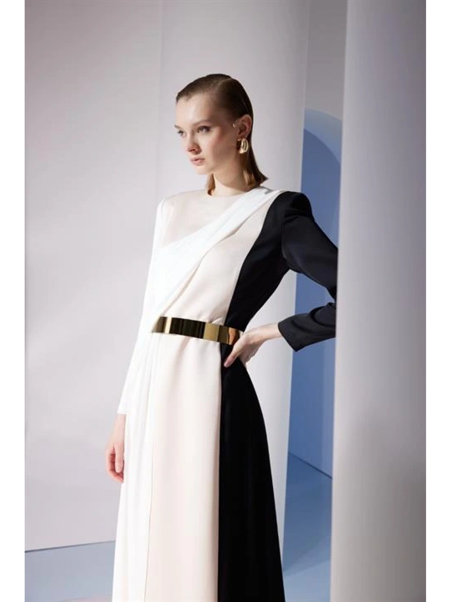 SENNA Corınne Somon Abiye Elbise 3017S23