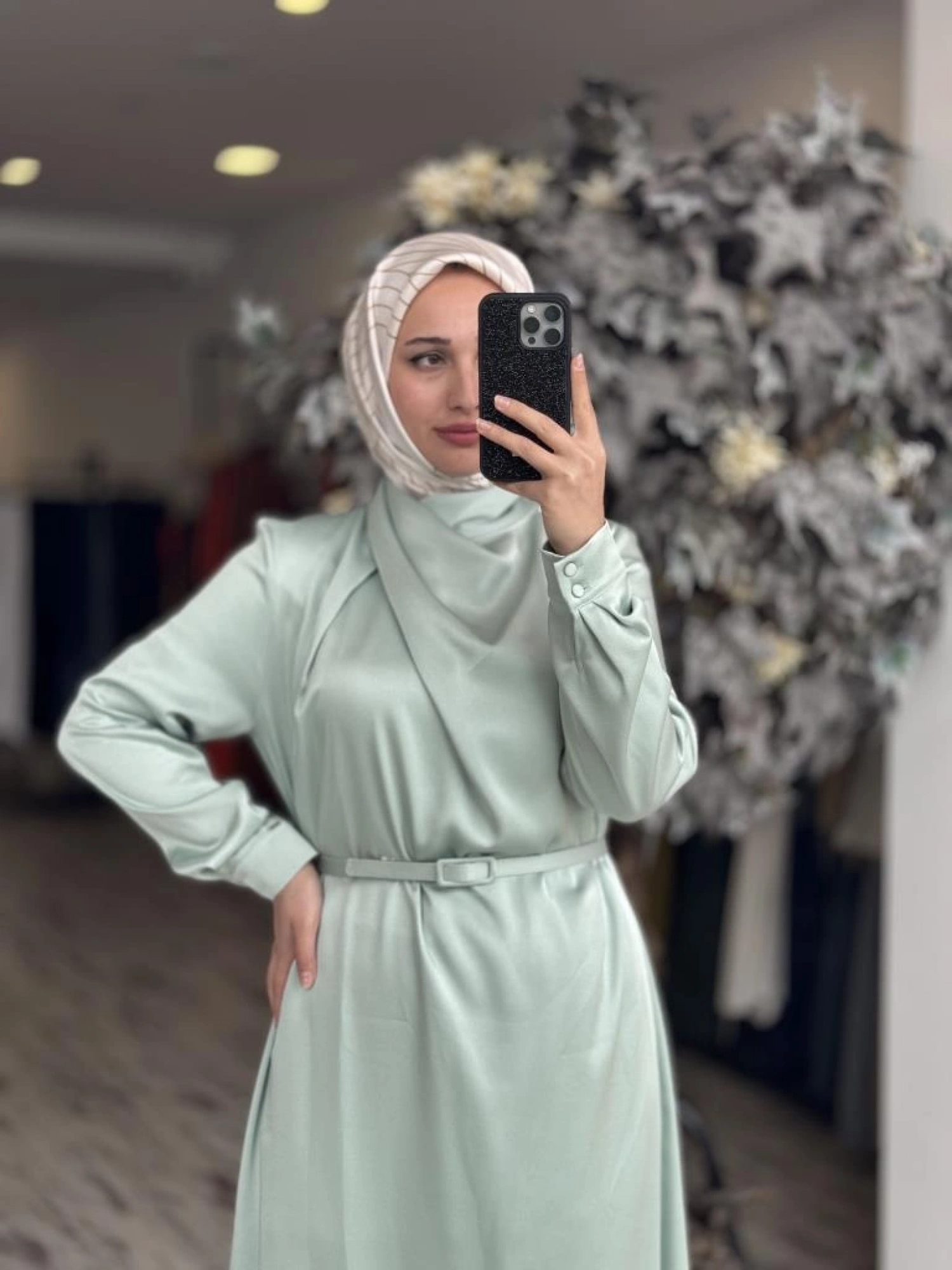 SENNA Cristalle Tesettür Abiye Dress SD30171