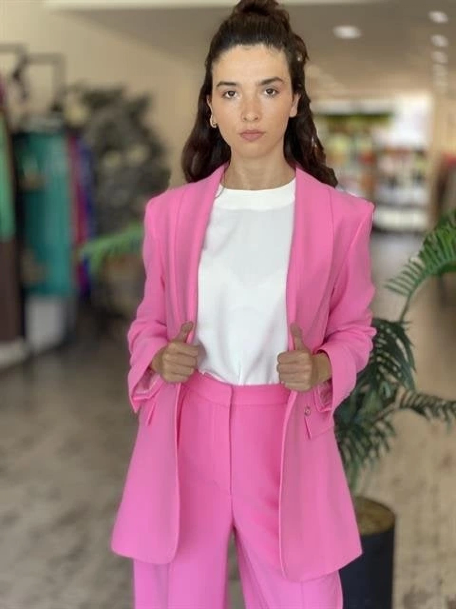 SENNA Lucinda Pembe Ceket/Pantolon Takım 9047S23