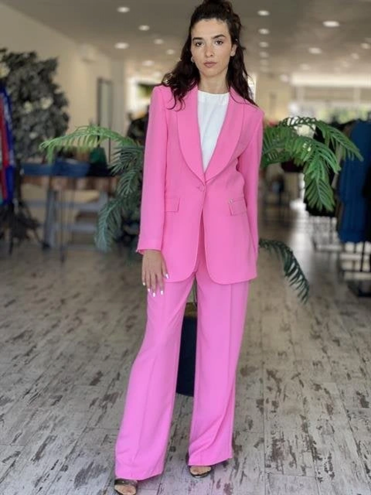 SENNA Lucinda Pembe Ceket/Pantolon Takım 9047S23