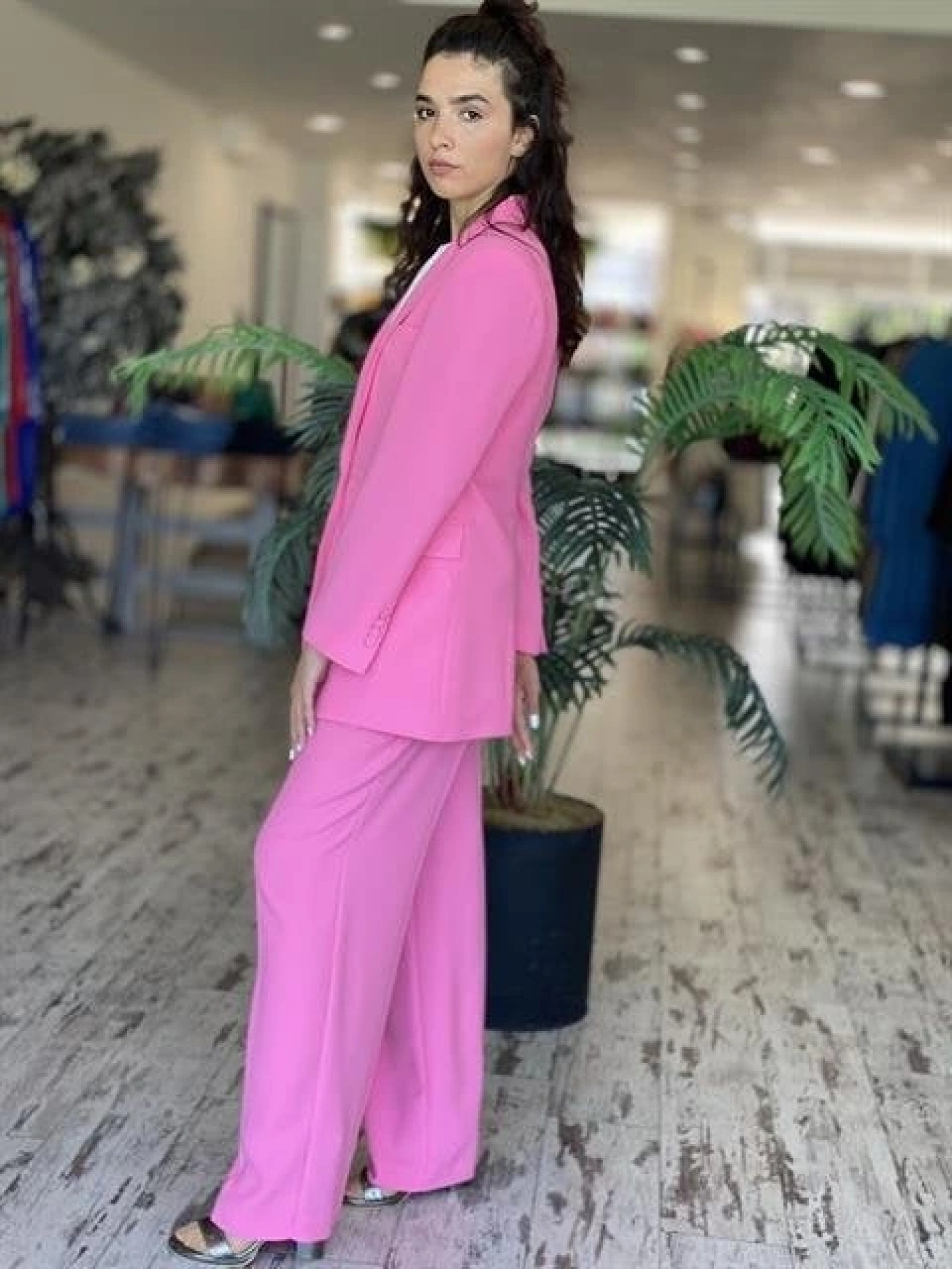 SENNA Lucinda Pembe Ceket/Pantolon Takım 9047S23