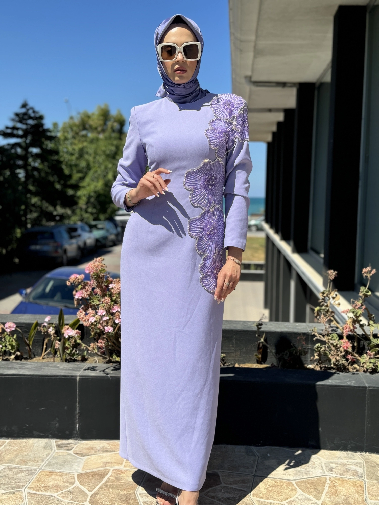 SENNA Rosaline Tesettür Abiye Dress SD30043