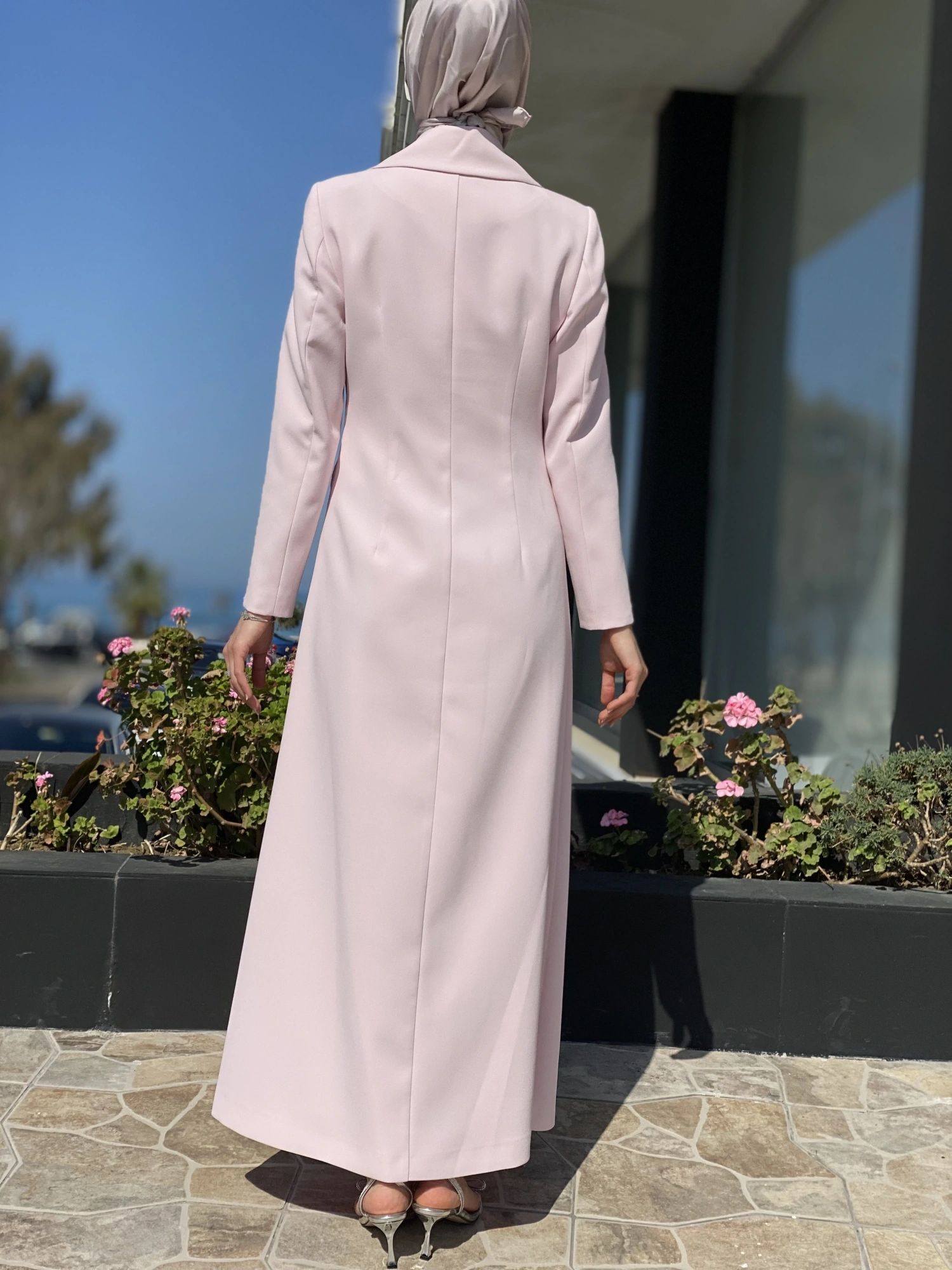 SENNA Rose Stone Dress Tesettür Abiye SD30080