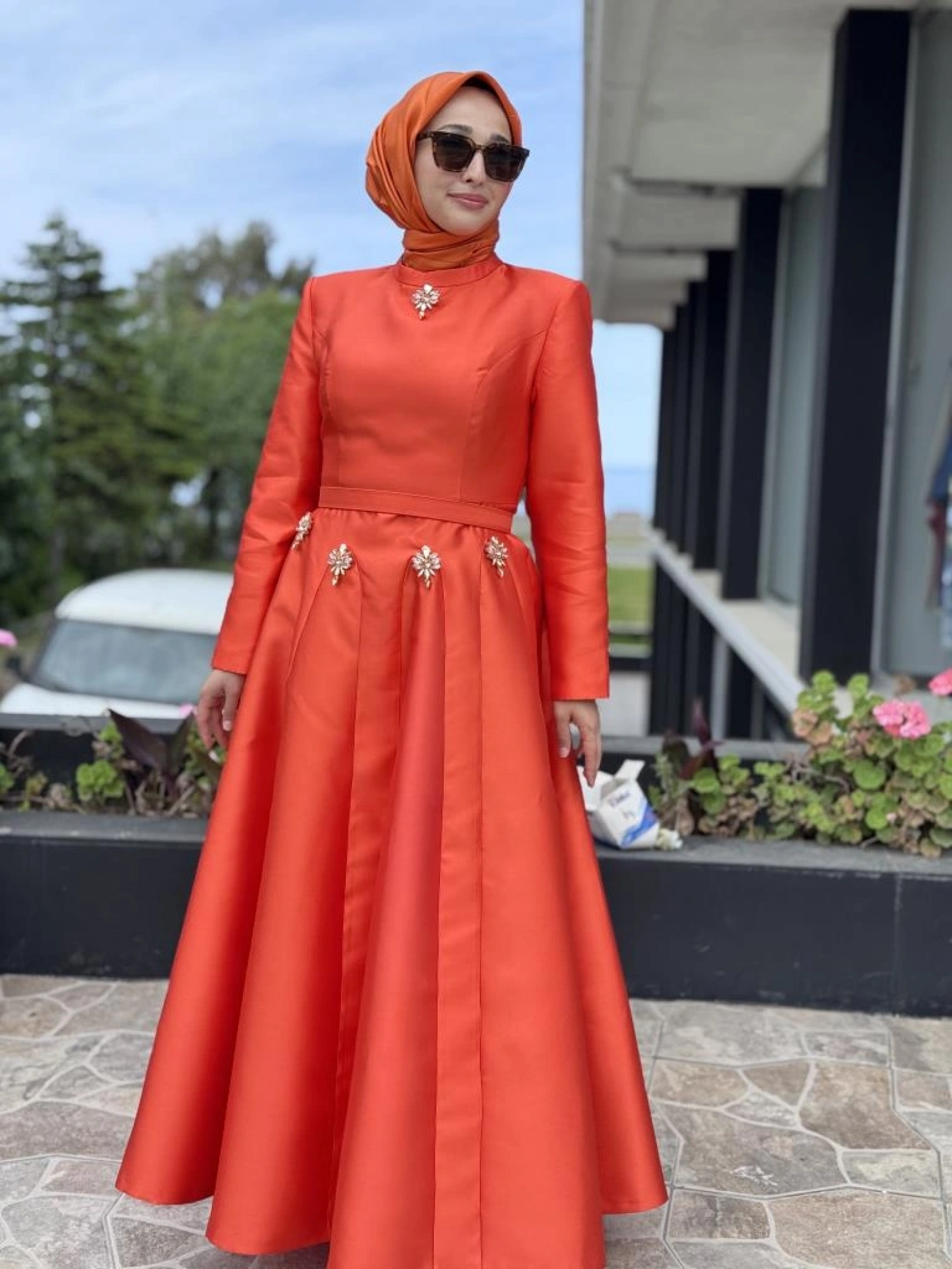 SENNA Scarlet Tesettür Abiye Dress SD2530003