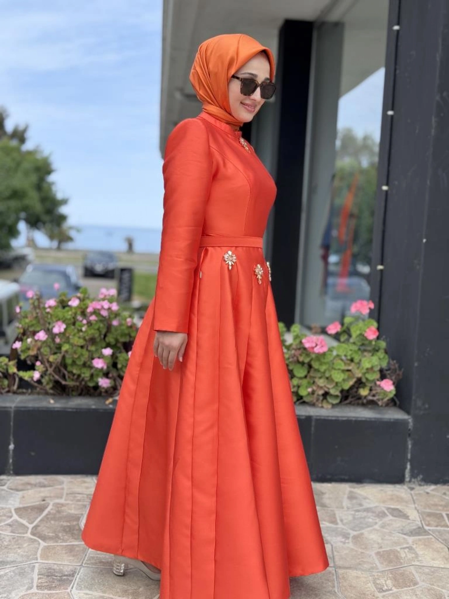 SENNA Scarlet Tesettür Abiye Dress SD2530003