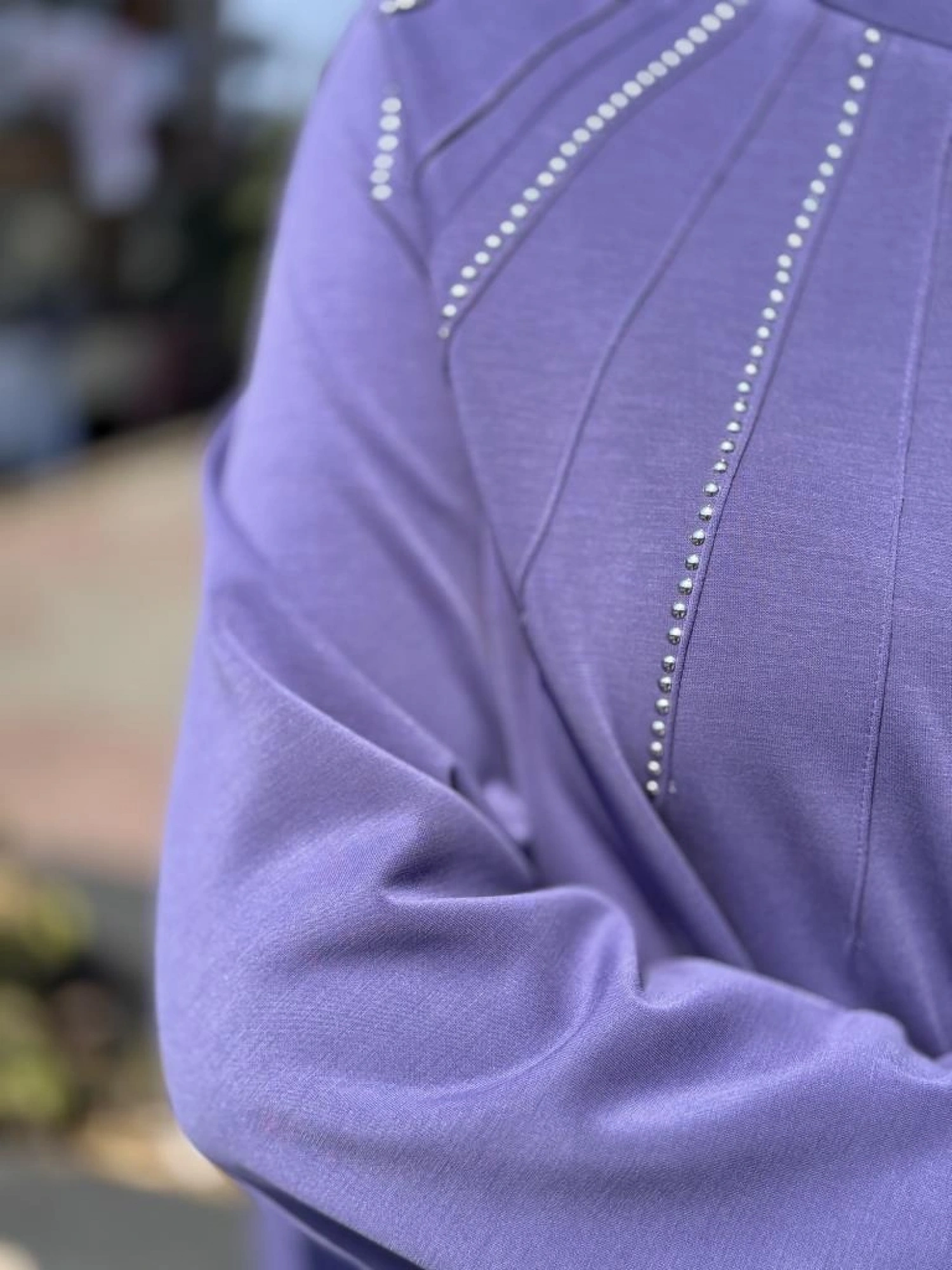 Tığ Triko Metal Süslemeli Nervürlü Tunik Pantolon Takım TKM3043