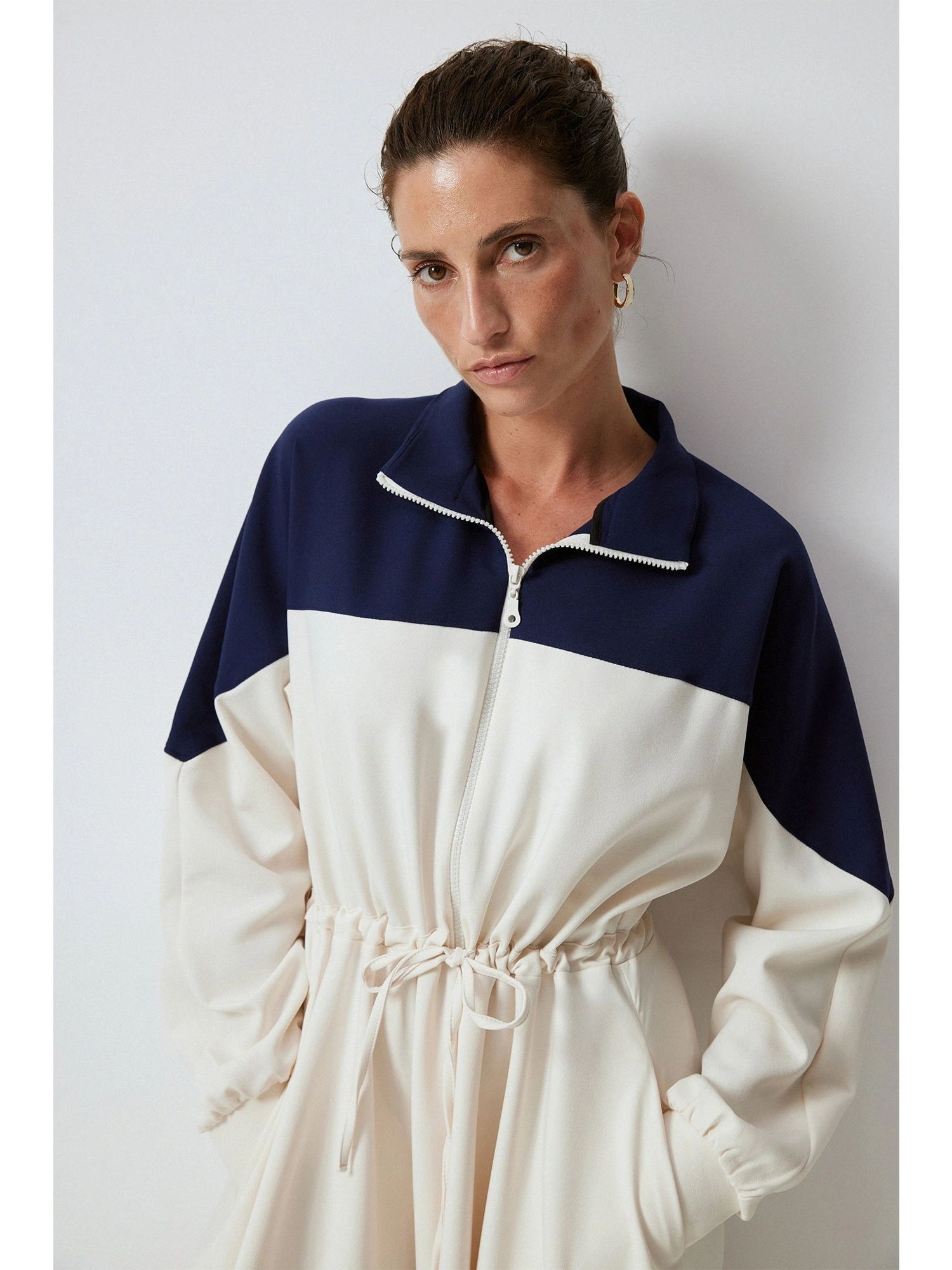 Touche Belden Bağlamalı Krep Elbise 24F1A0004