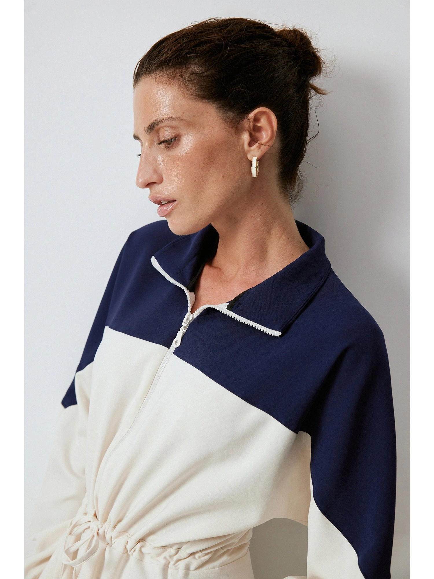 Touche Belden Bağlamalı Krep Elbise 24F1A0004